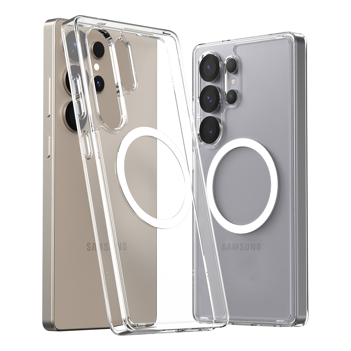 araree Duple M [內附磁石] 全透明混合結構防撞殼 [Galaxy S25 Series]