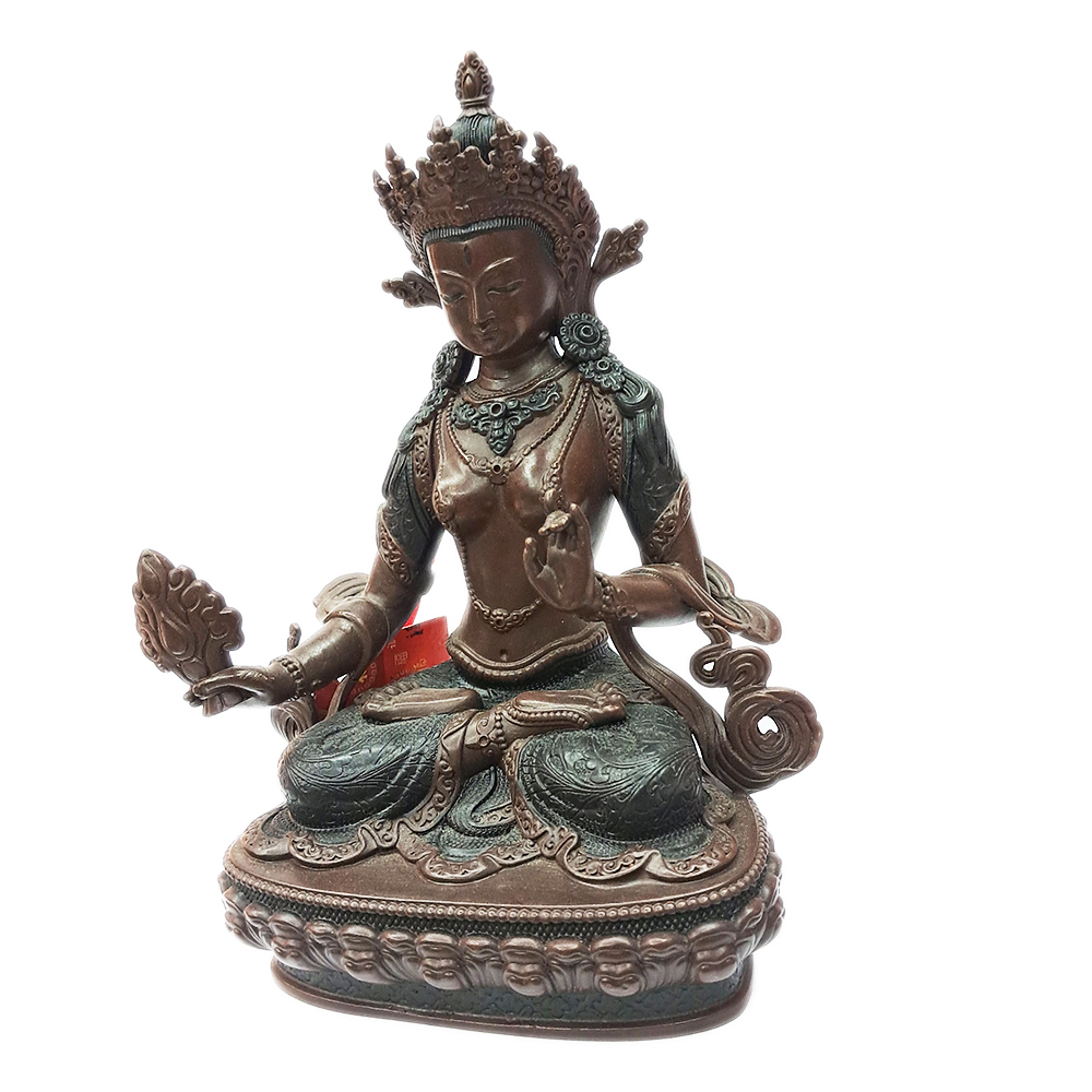 白度母 紅銅佛像 16公分【十方】148125