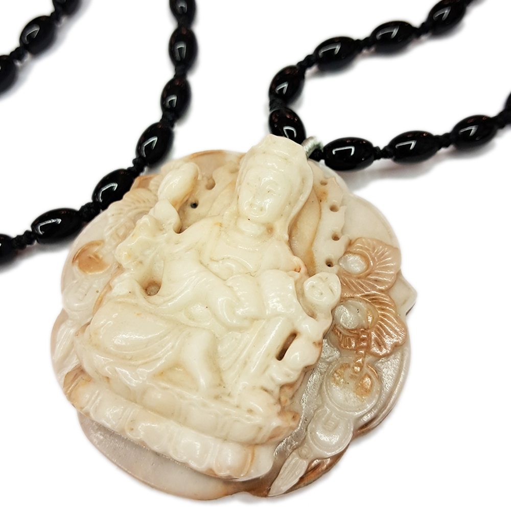 白衣觀音{龍宮舍利}中國結項鍊【十方】154309