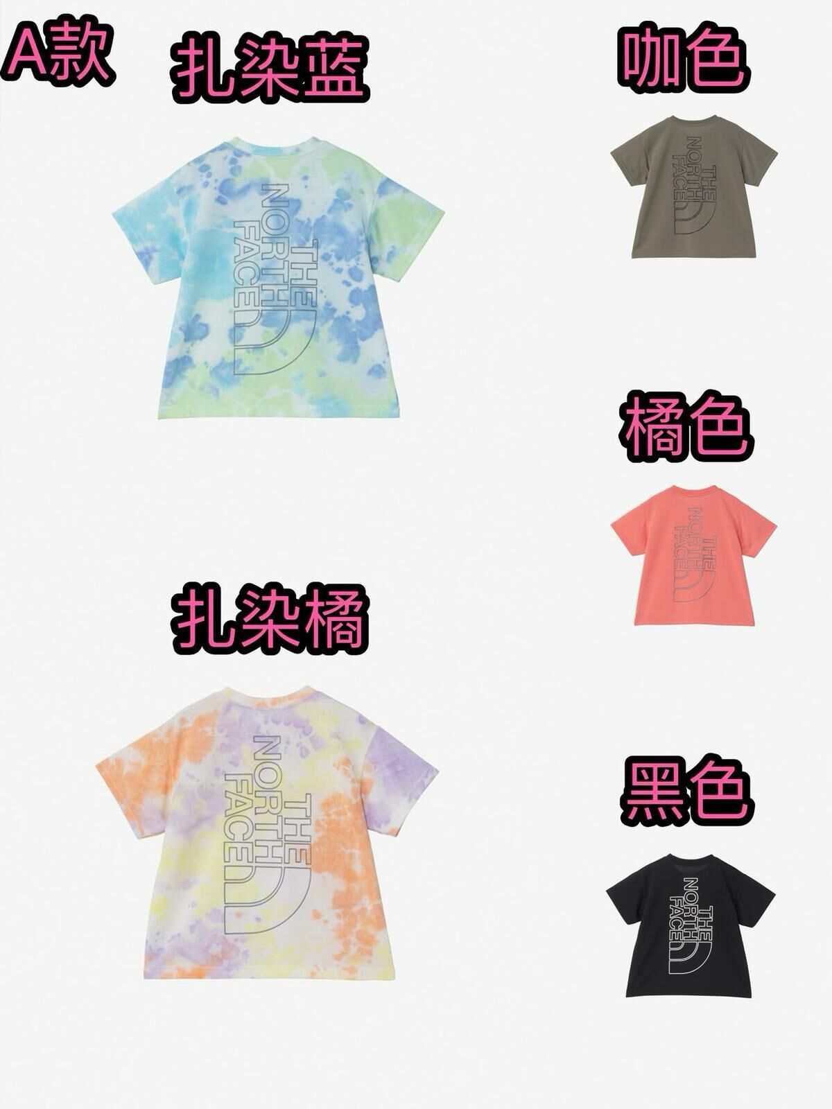 廠單 TNF 25夏款系列 - A款大標短袖