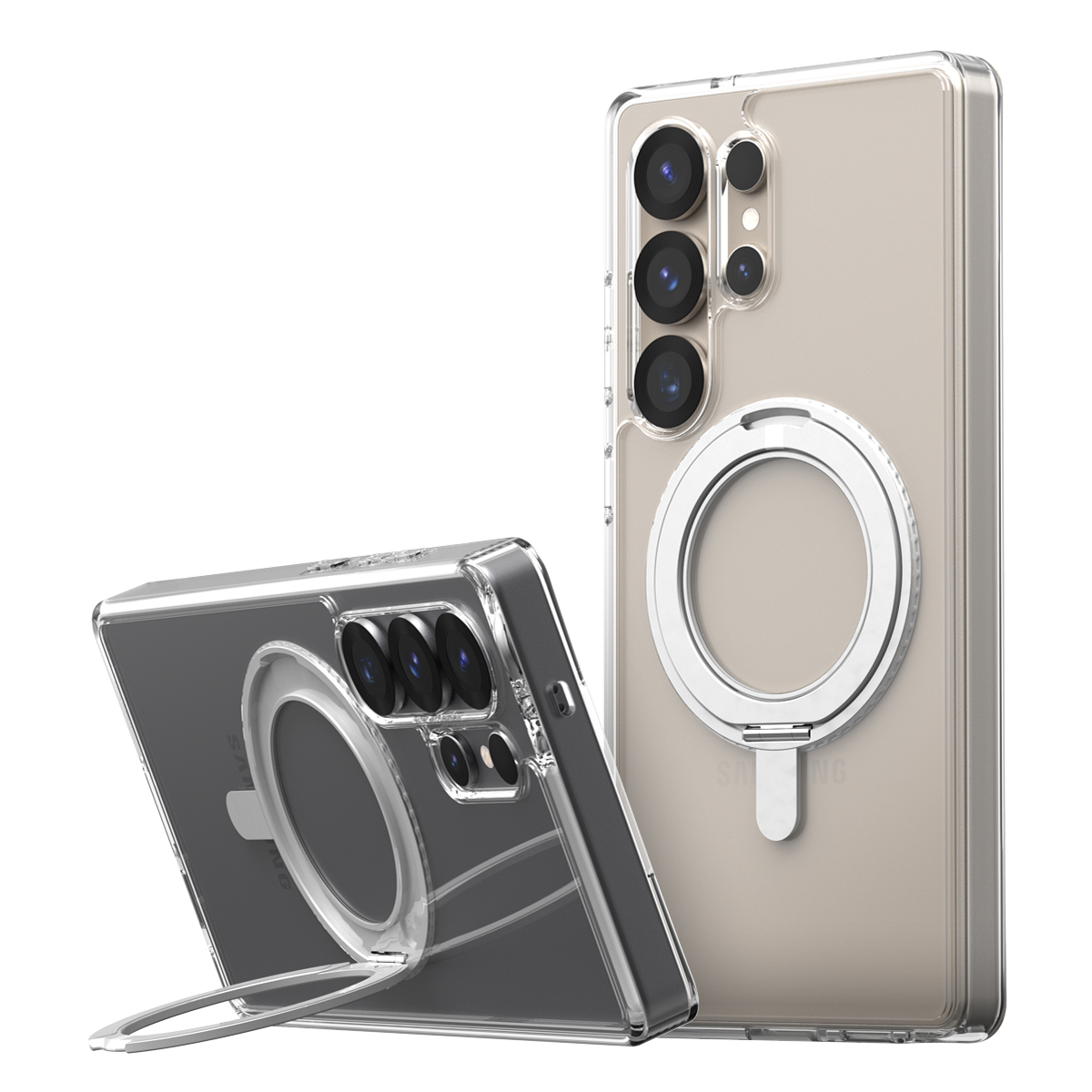 araree Duple M Stand 混合結構防撞殼 [Galaxy S25 Ultra]