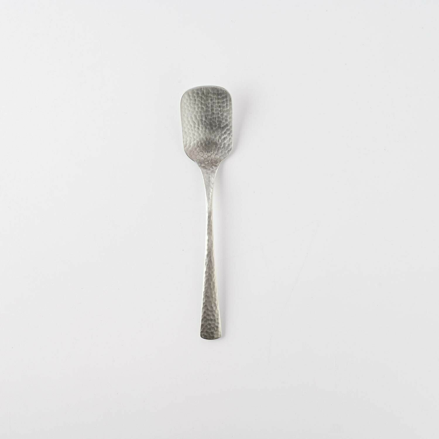 槌目手感不銹鋼 13cm 布丁勺 甜點湯匙｜日本燕三條 Tsubame-Sanjo