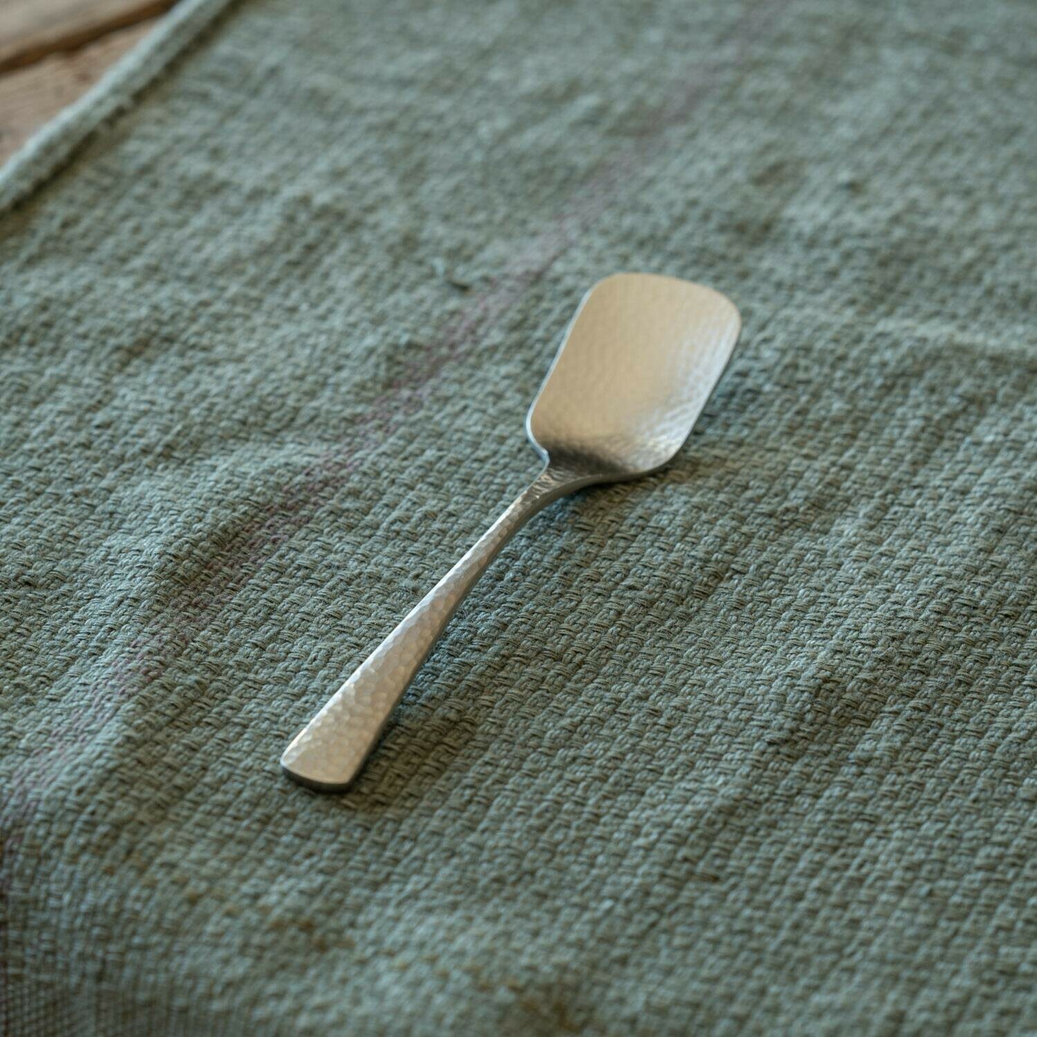 槌目手感不銹鋼 13cm 布丁勺 甜點湯匙｜日本燕三條 Tsubame-Sanjo