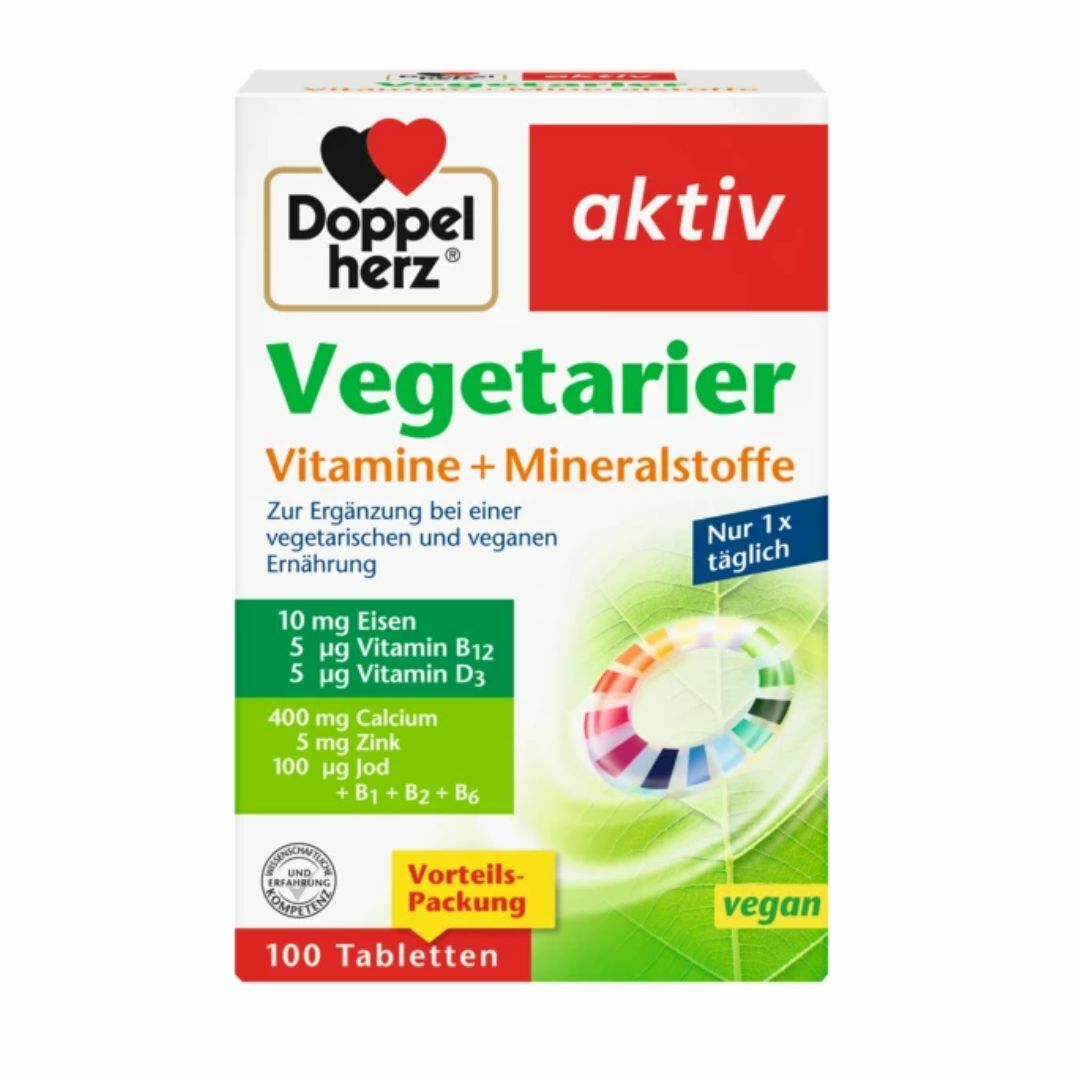 Doppelherz 雙心素食維他命+礦物質 100片