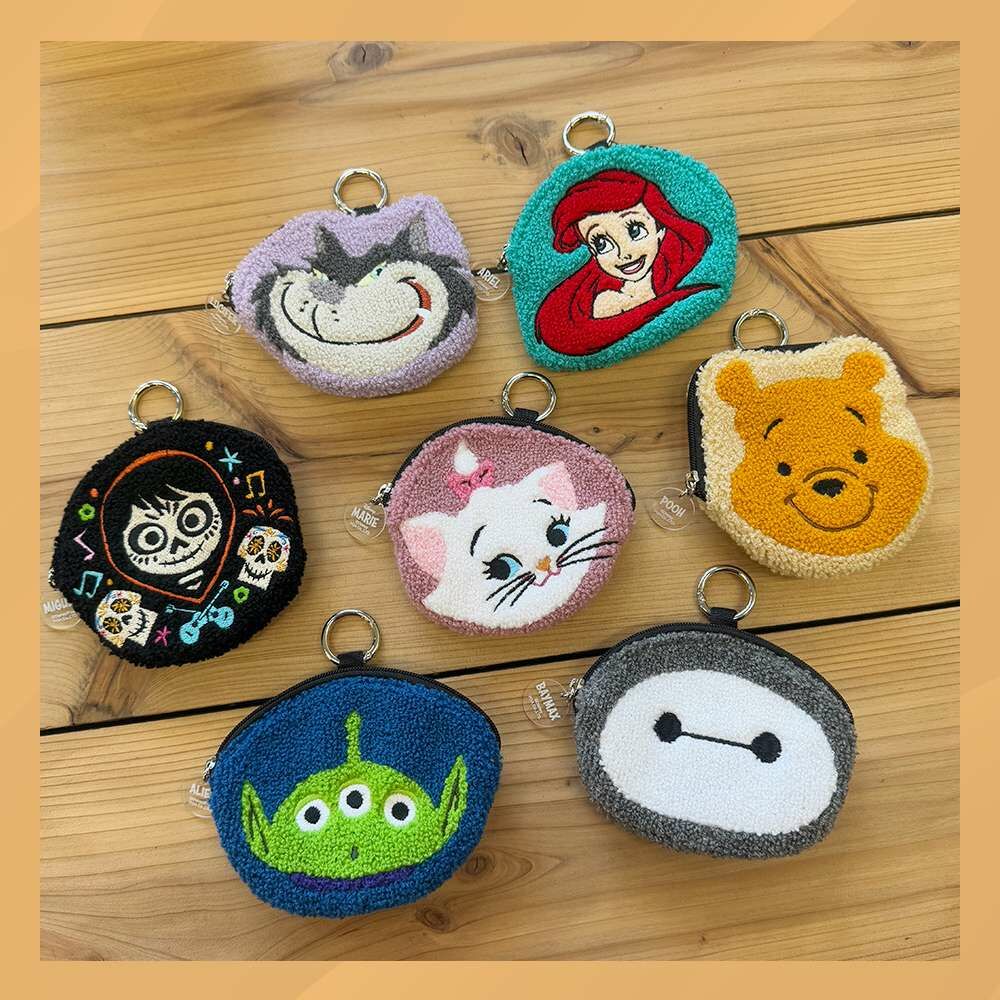 JP Disney 毛巾料刺繡散子包 5574 5604 5550 5598 TK240223