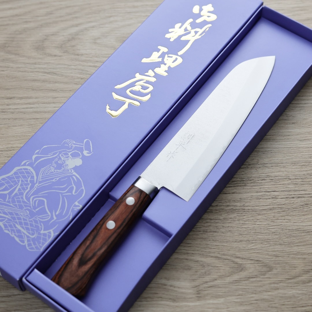 增谷訓生 三德刀 165mm VG1鋼 梨地