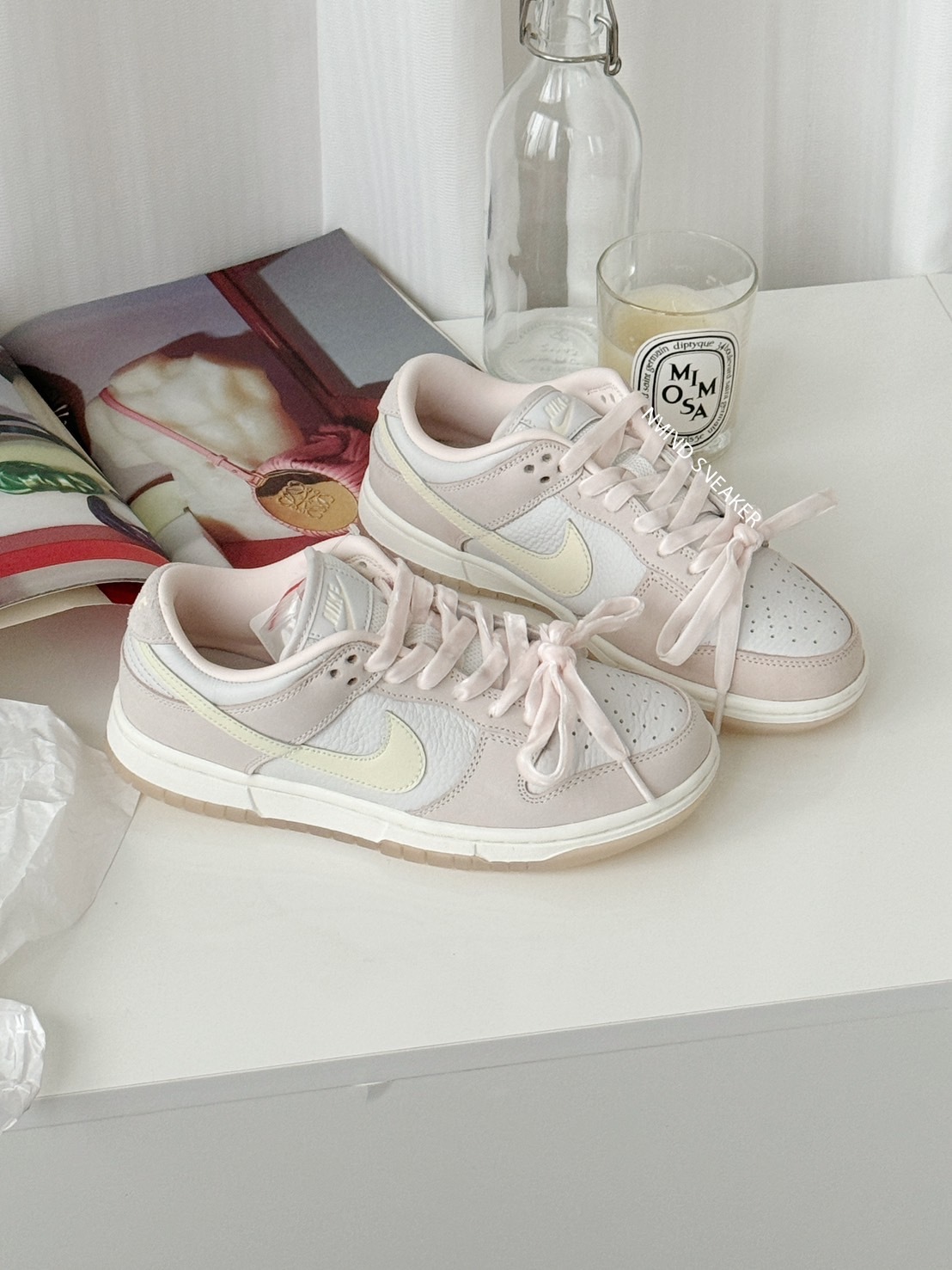 <快速出貨> Nike Dunk Low "Light Soft Pink" 牛奶糖蝴蝶結