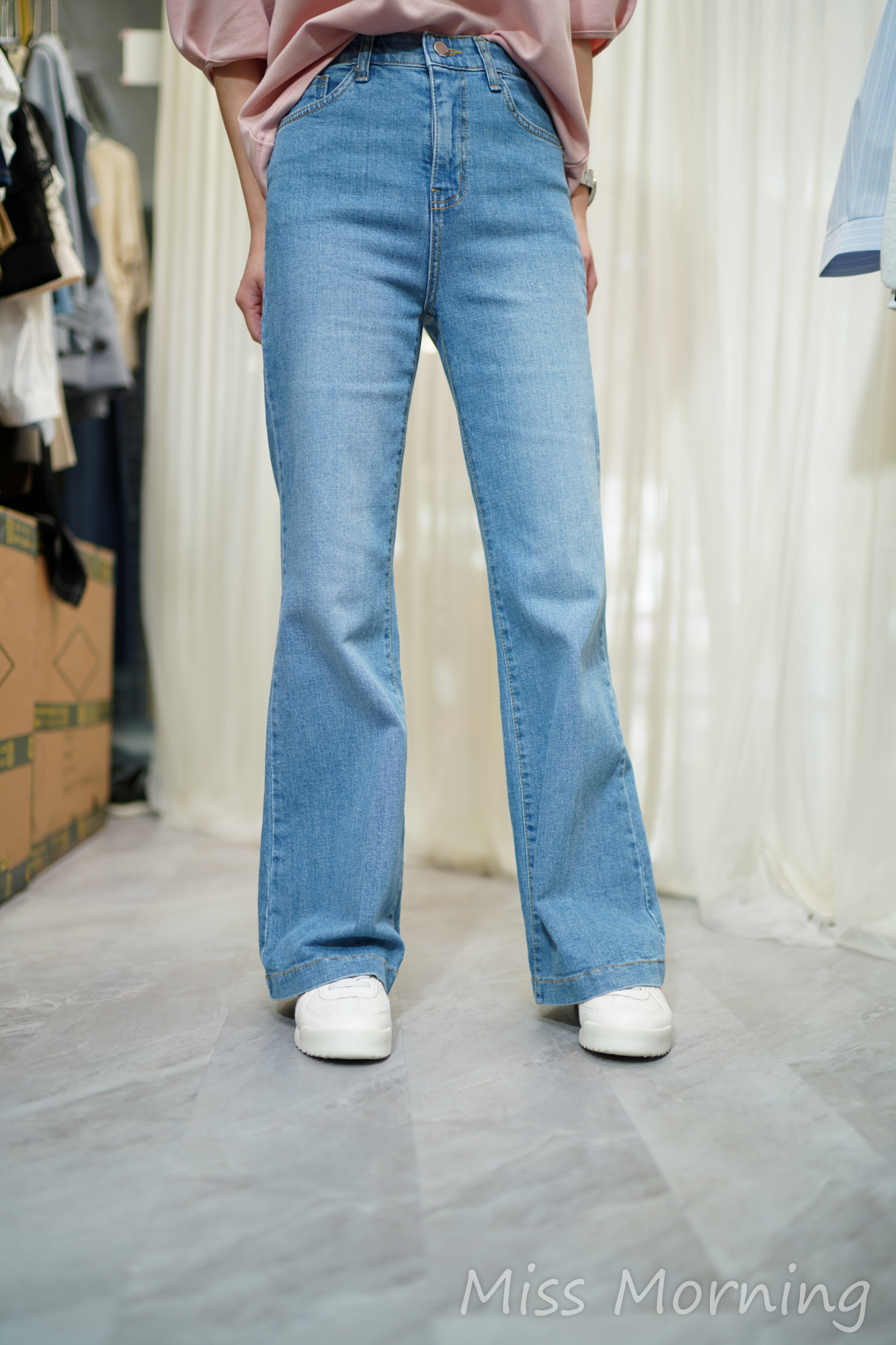 高質顯瘦靚面料牛仔褲(33891)