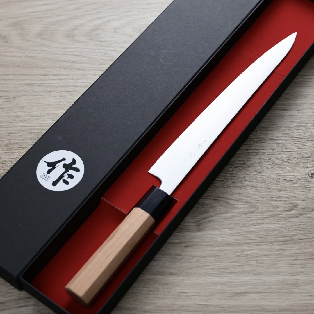 作SAKU 壱 筋引 240mm 青紙超級鋼 磨