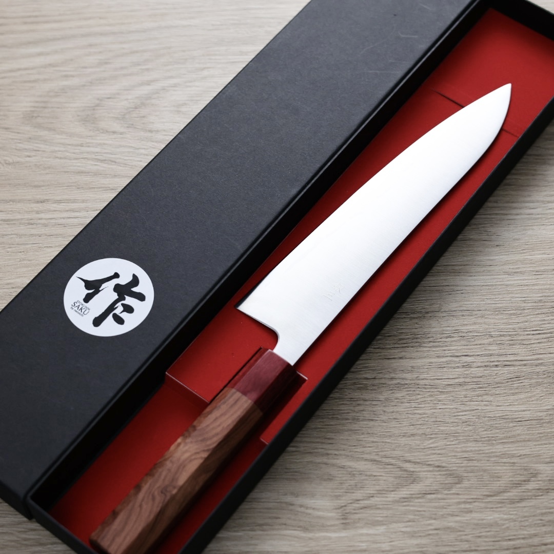 作SAKU 壱 牛刀 210mm 銀三鋼 磨