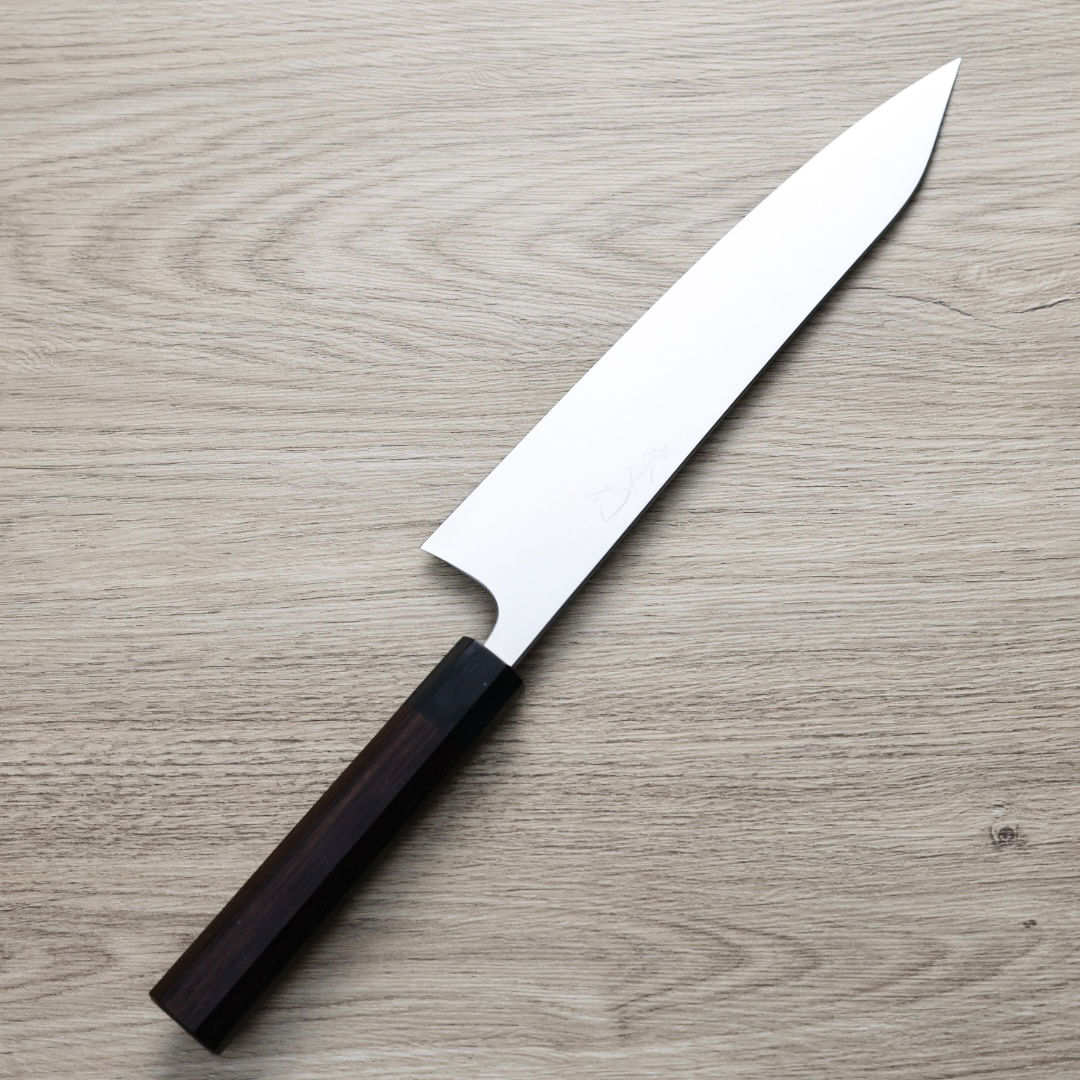 甲鉄 柴田崇行 牛刀 240mm 青紙超級鋼/付鞘