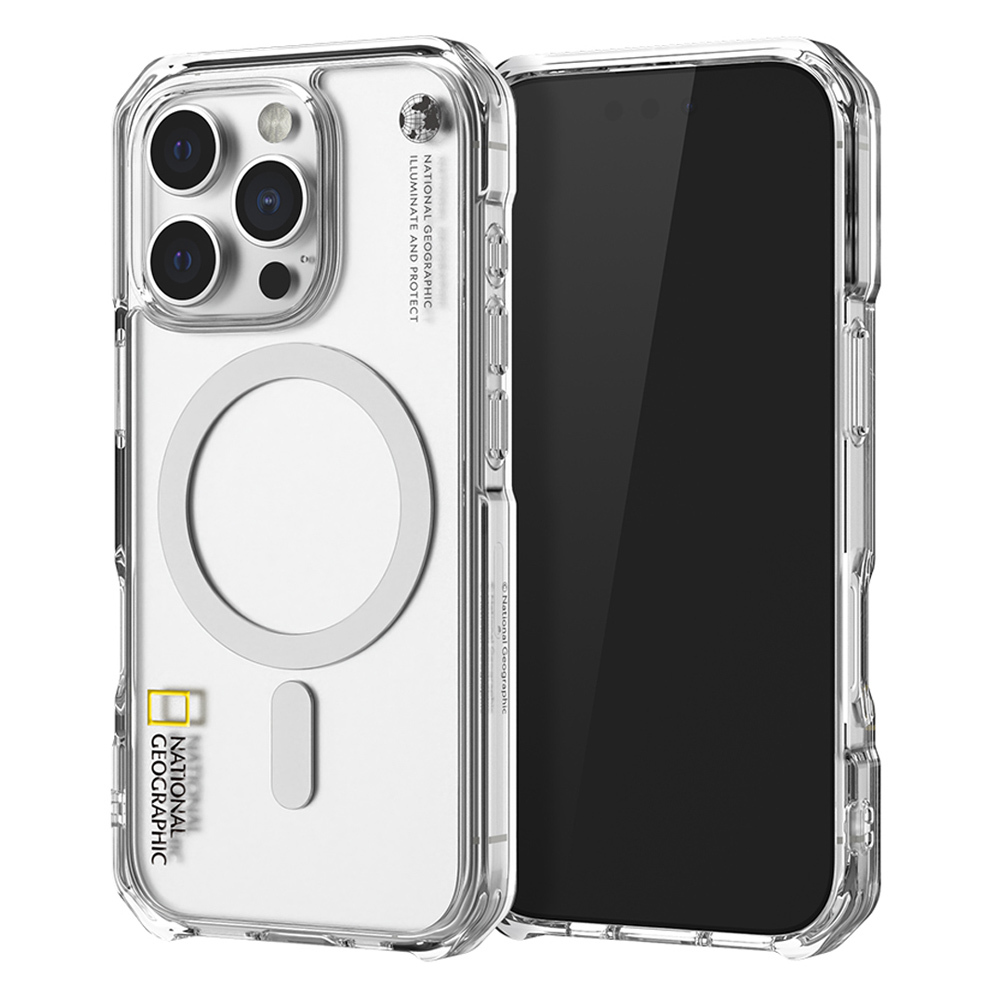 National Geographic - Magsafe Rugged Clear - iPhone 16 Pro Max Case 高度防撞透明磁吸充電手機硬殼