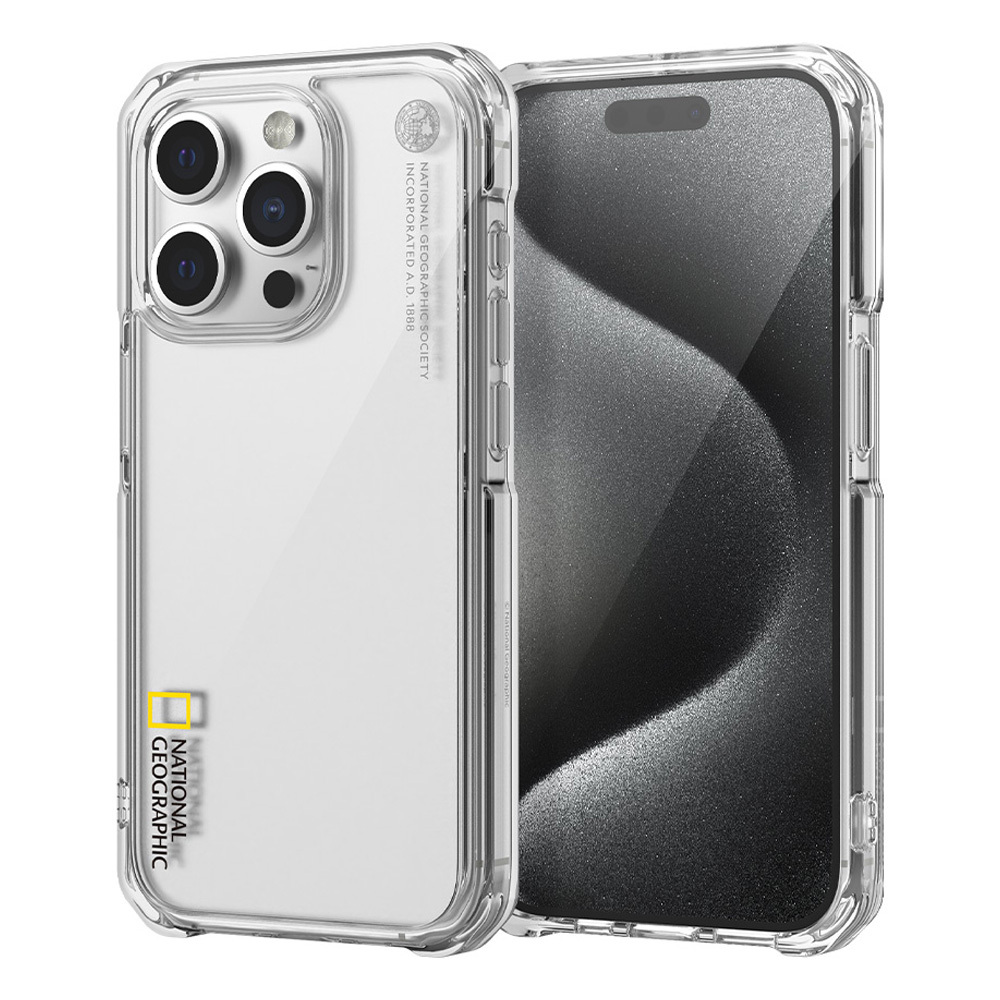 【部分現貨】National Geographic - Rugged Clear - iPhone 16 Case 高度防撞透明手機硬殼