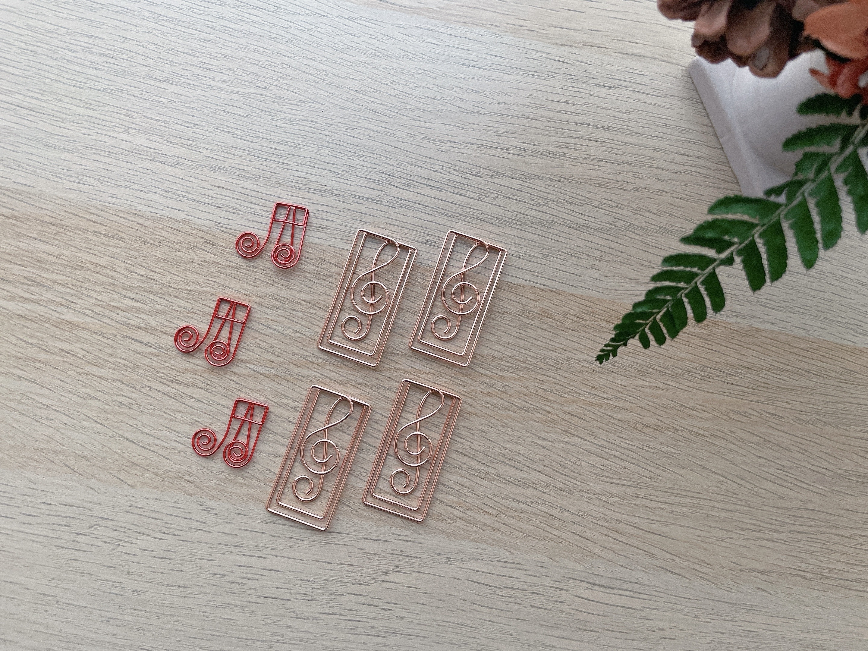 音樂迴紋針 - 16分音符紅色