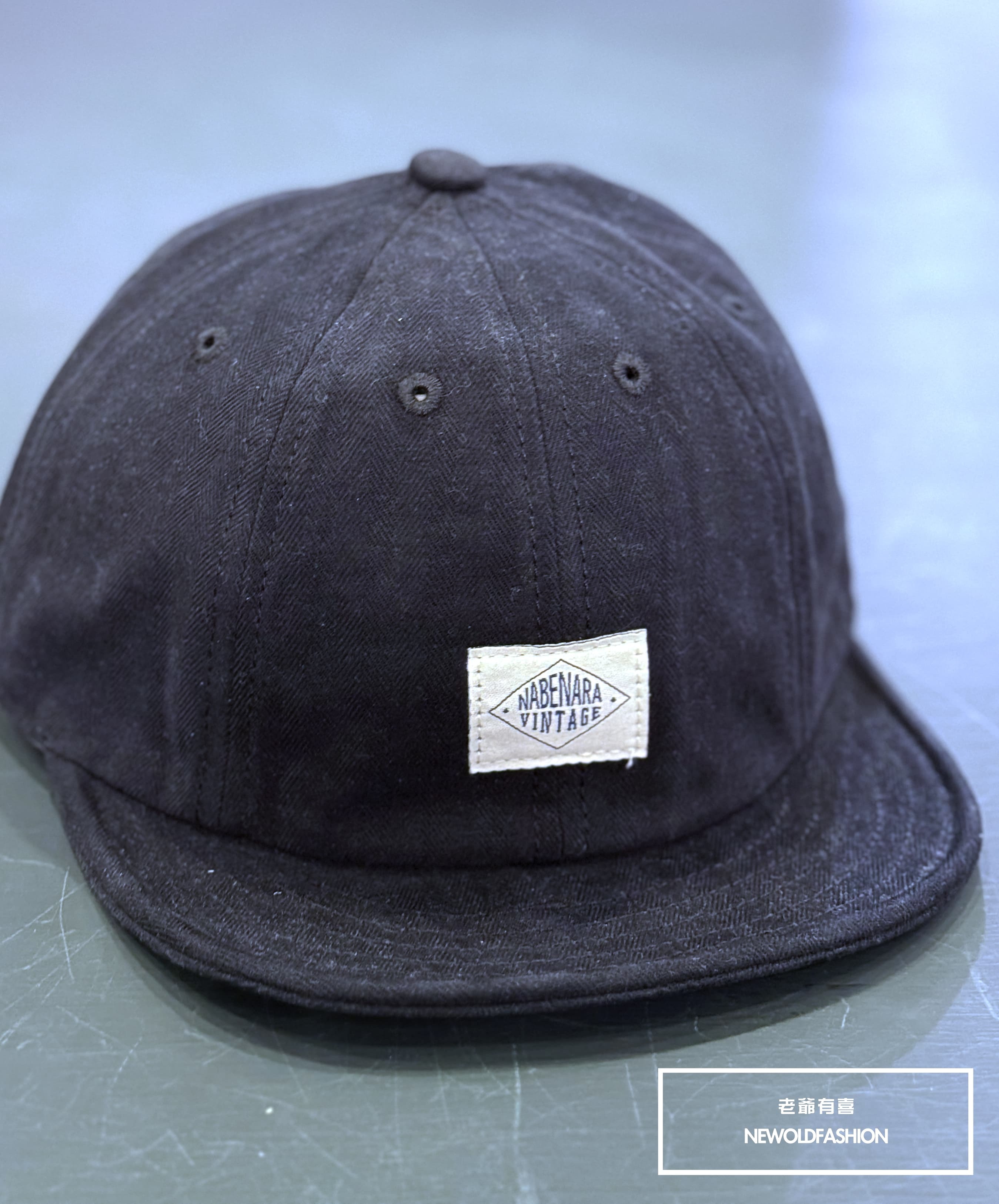 『新品上市』重磅NV布標棒球帽-深藍