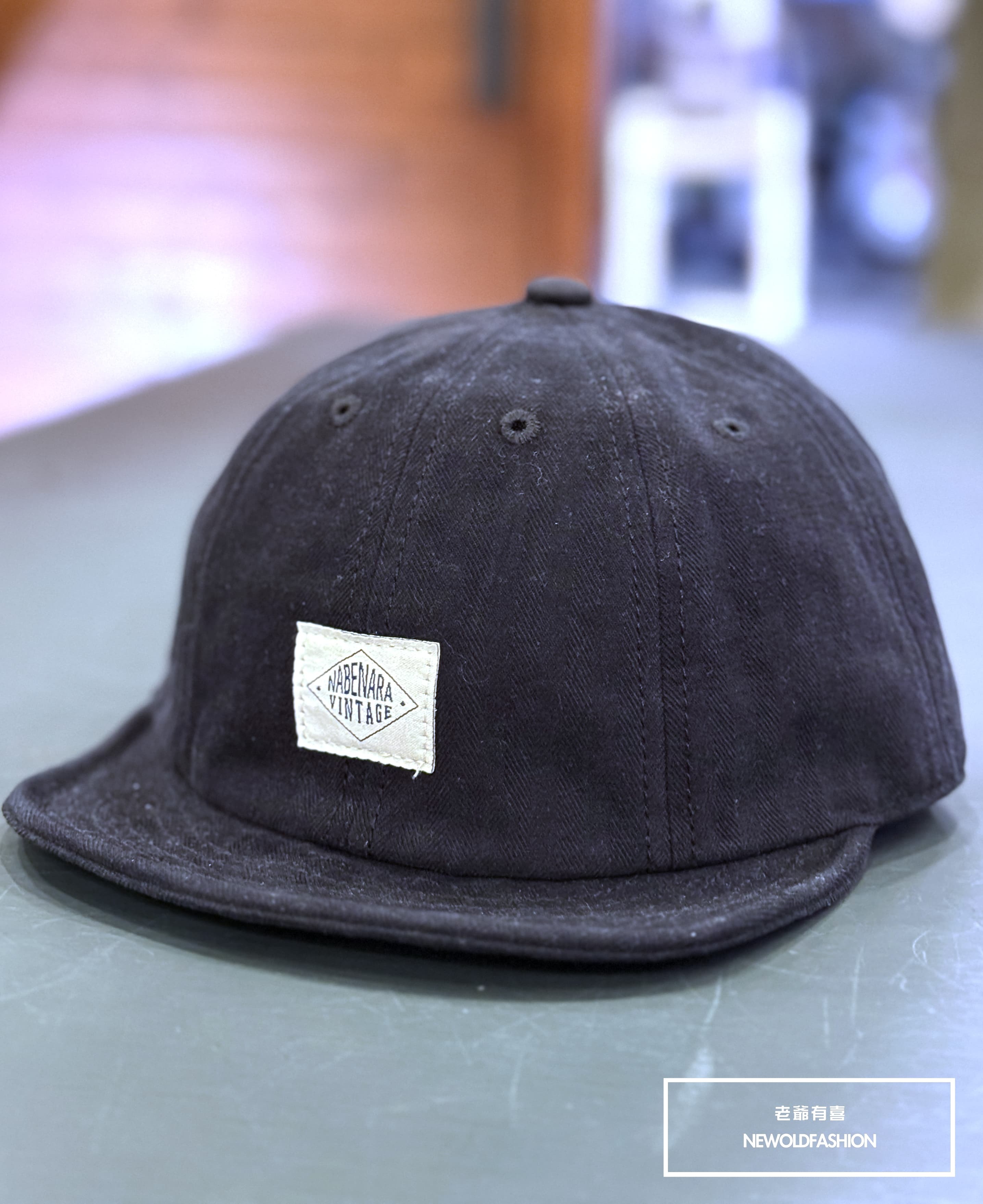 『新品上市』重磅NV布標棒球帽-深藍