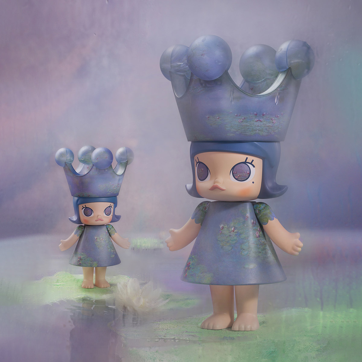 POPMART POP MART 泡泡瑪特 MEGA SPACE MOLLY ROYAL 莫奈-睡蓮 手辦 1000% 400% 公仔