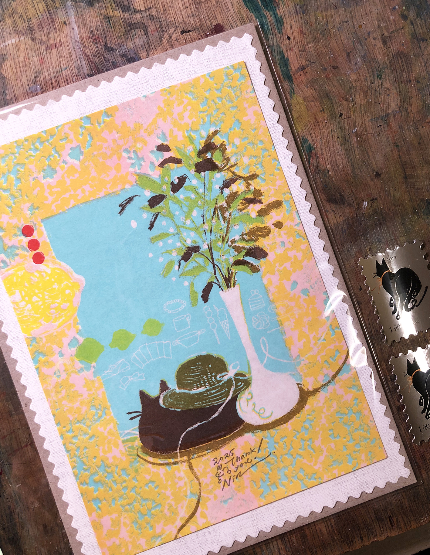 RISO印刷 A5小海報｜NIN 台灣