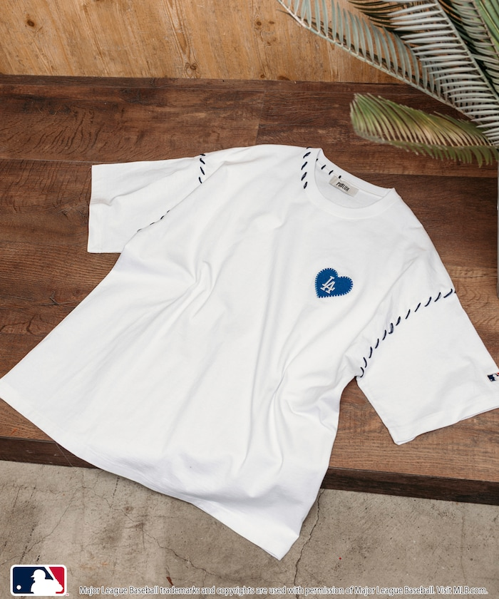 日本 MLB 別注 愛心棒球縫線短袖