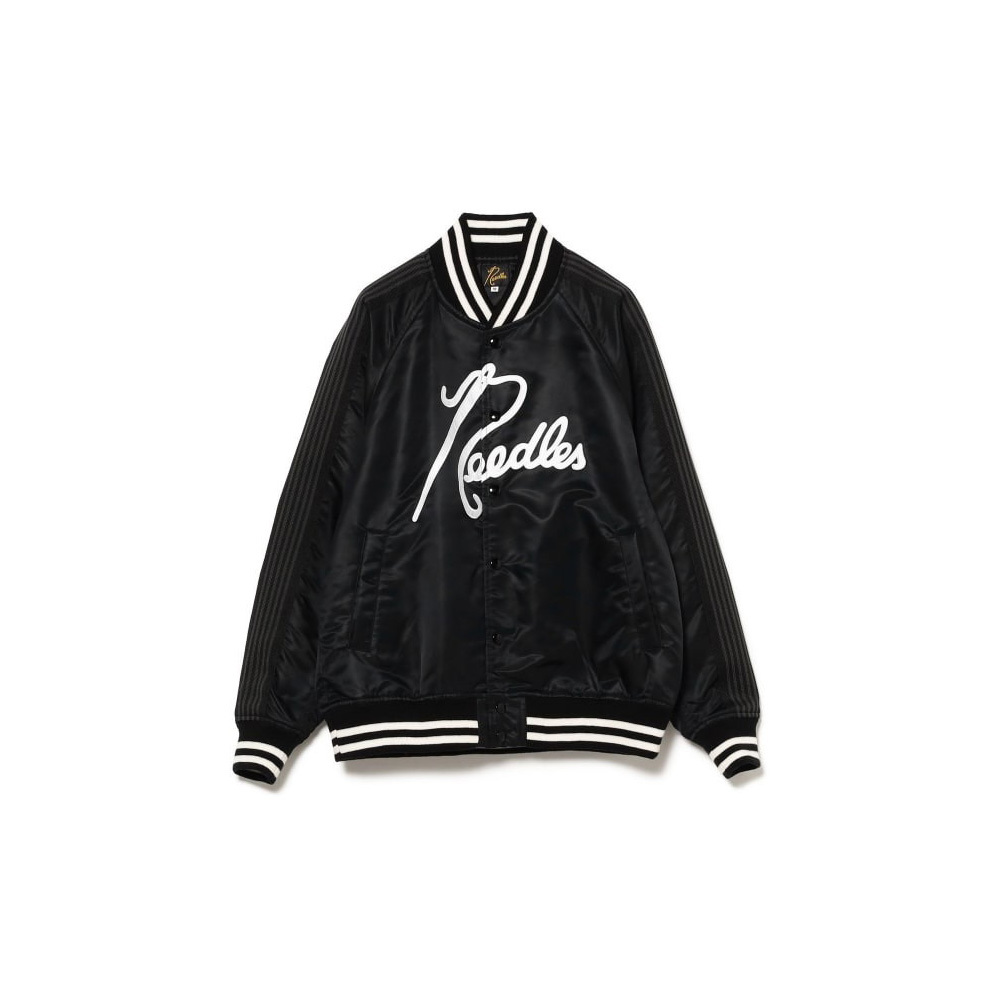 BEAMS【別注】NEEDLES Nylon Stadium Jacket L NEEDLES＞×＜BEAMS＞ Nylon Stadium Jacket Special Item No.11