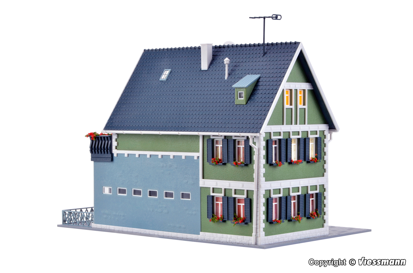 Vollmer 43616 HO規 旅行社.套件 (含室內燈)