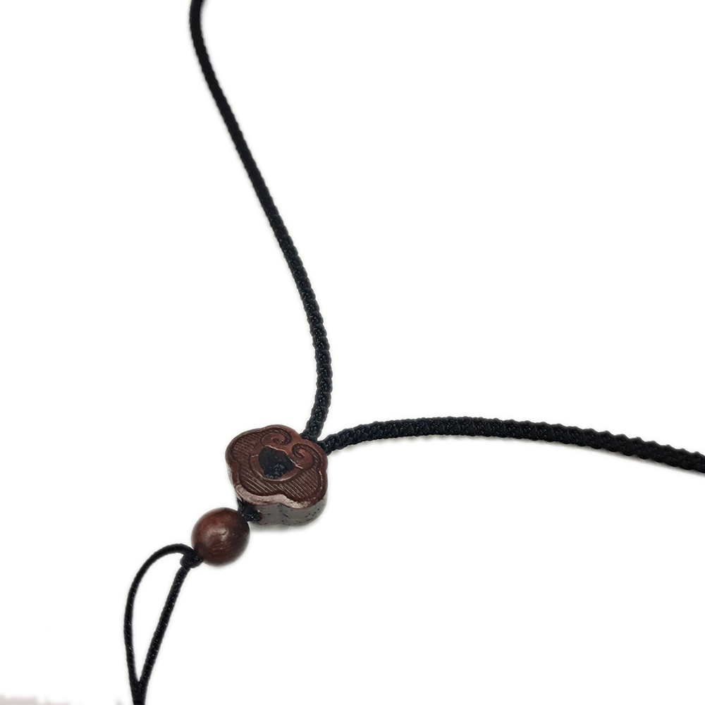 如意{紫檀木}黑色中國結項鍊配件【十方】154339