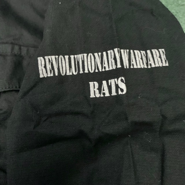 RATS REVOLUTIONARY WARFARE MIL SHIRT L/S (( USED S )) *近未使用品 - BLACK SIZE M IN STOCK NOW (現貨發售中)