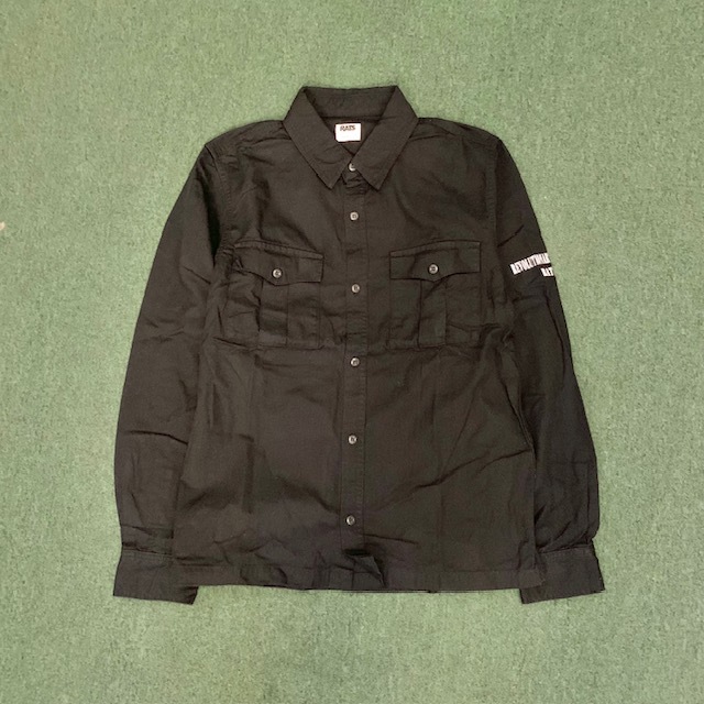 RATS REVOLUTIONARY WARFARE MIL SHIRT L/S (( USED S )) *近未使用品 - BLACK SIZE M IN STOCK NOW (現貨發售中)