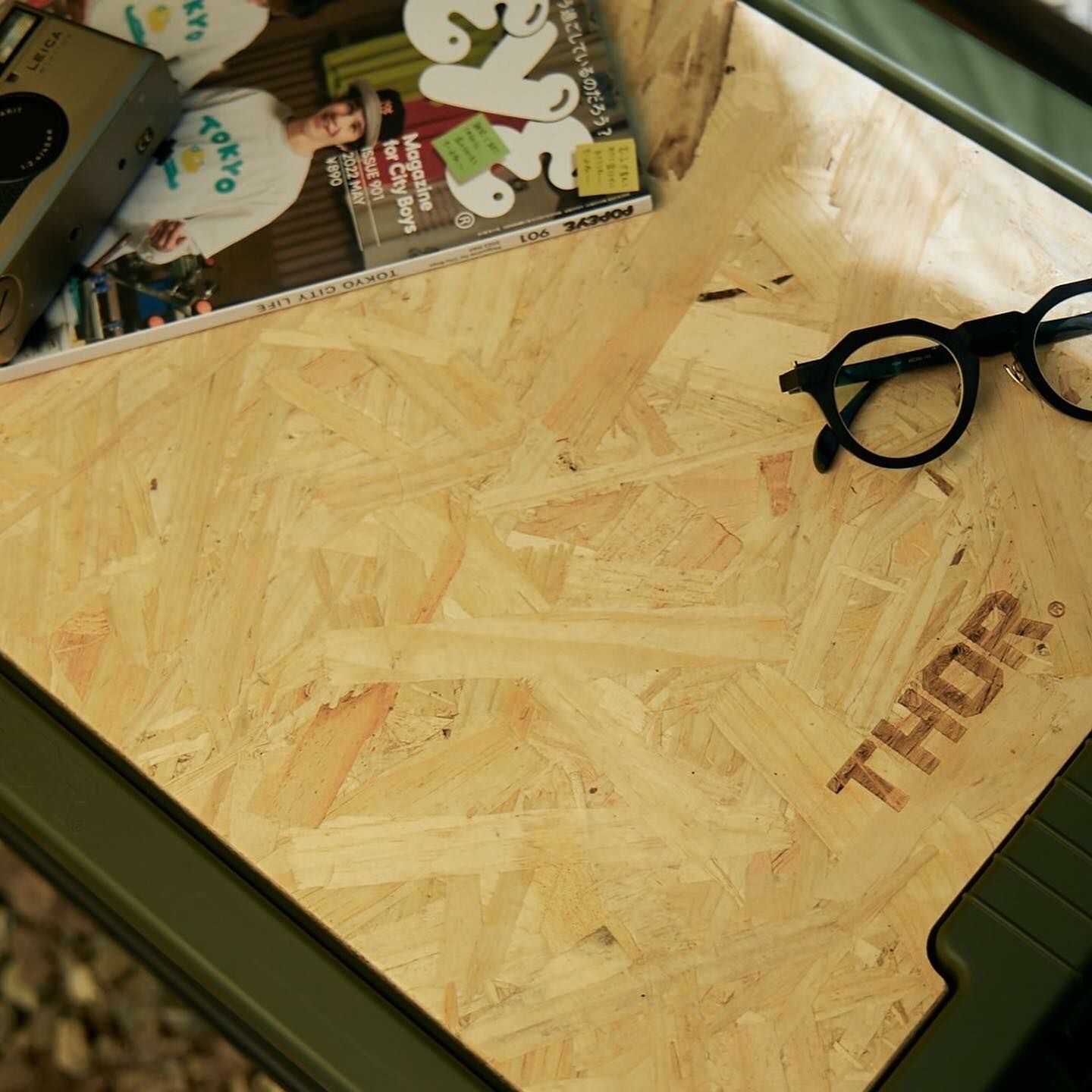 THOR 53L/75L專用桌板 上蓋 居家收納 多功能連結板 露營 戶外 木質/黑/銀 Top Board For Thor Large Totes