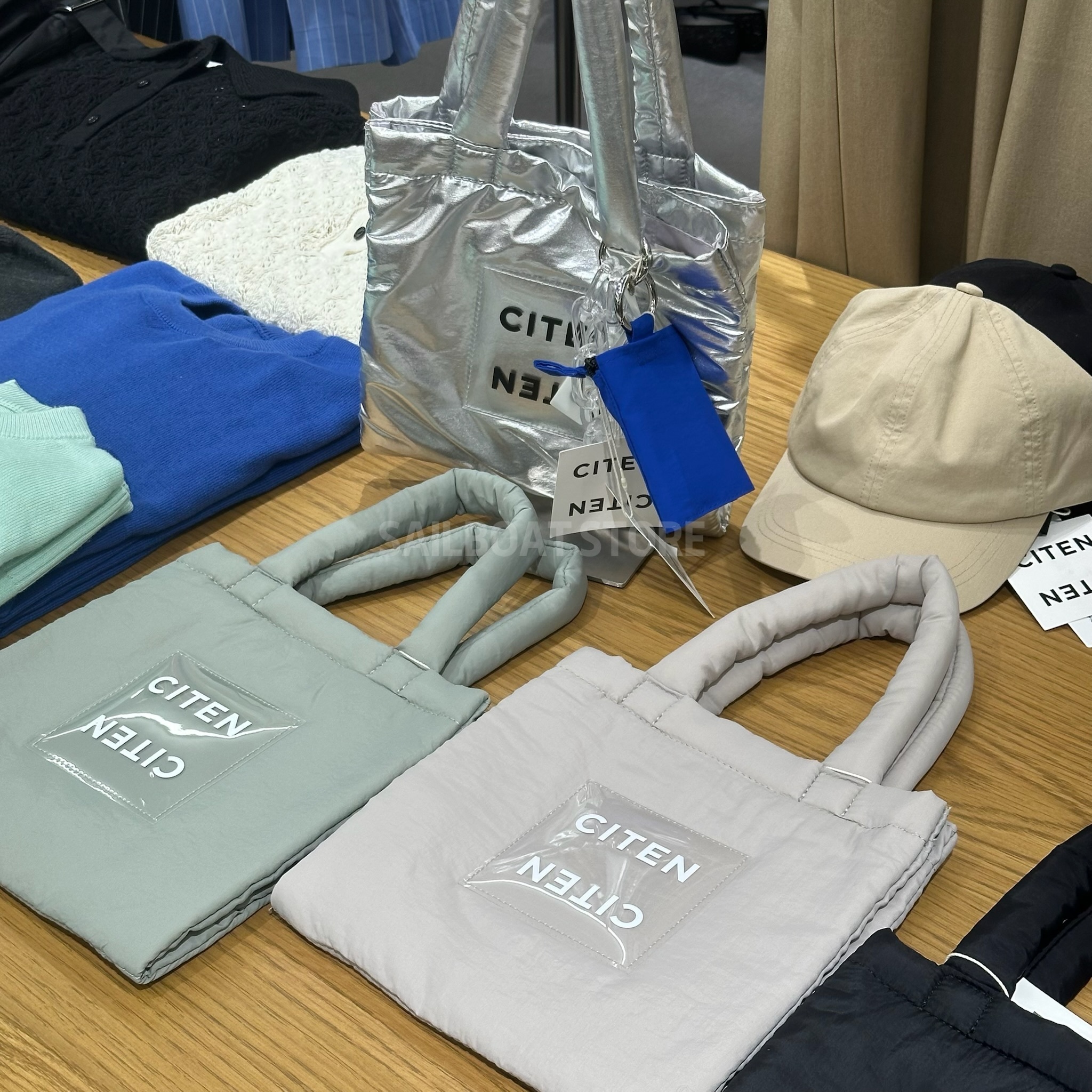 #預購 CITEN 絎縫 雙層透明標誌 托特包 S