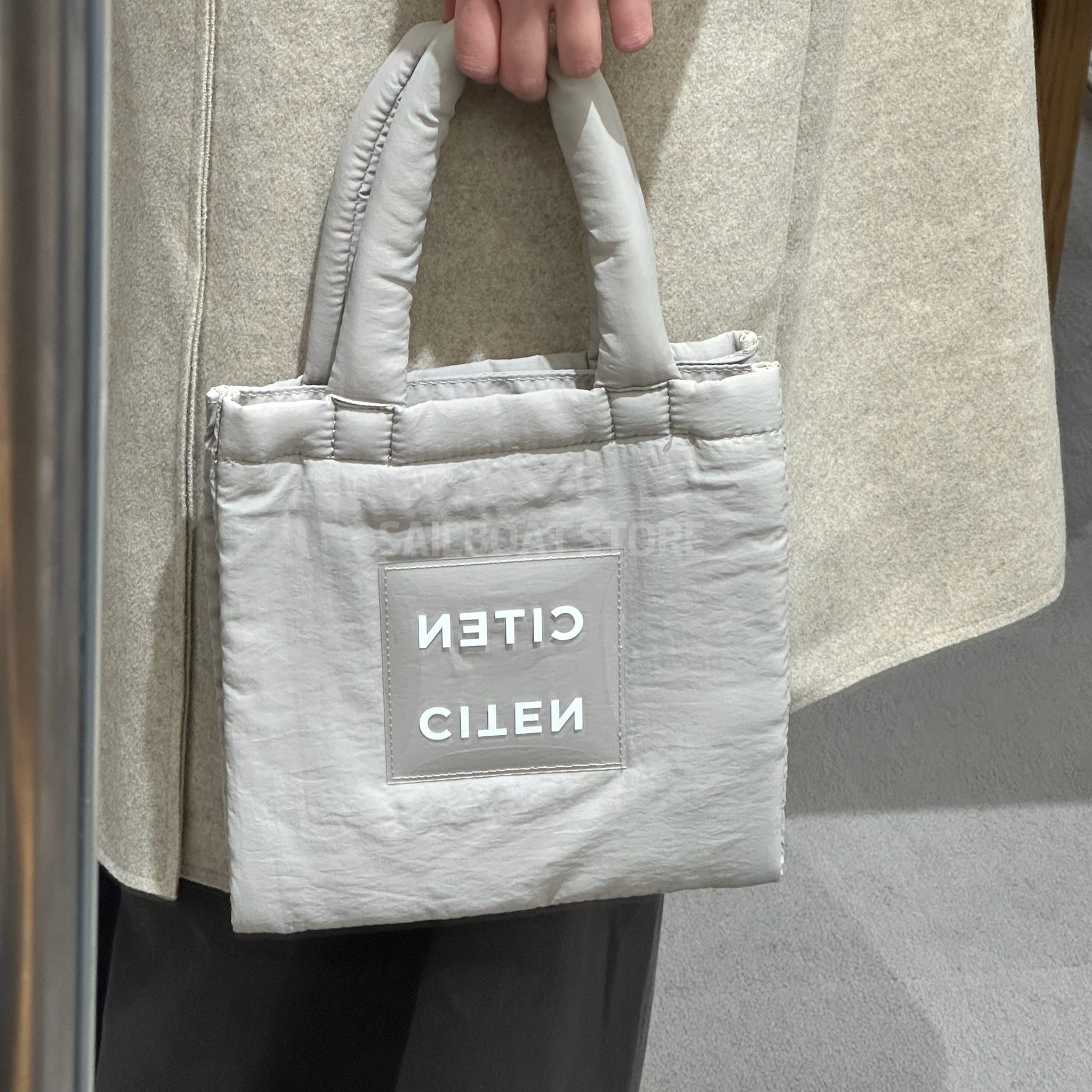 #預購 CITEN 絎縫 雙層透明標誌 托特包 S