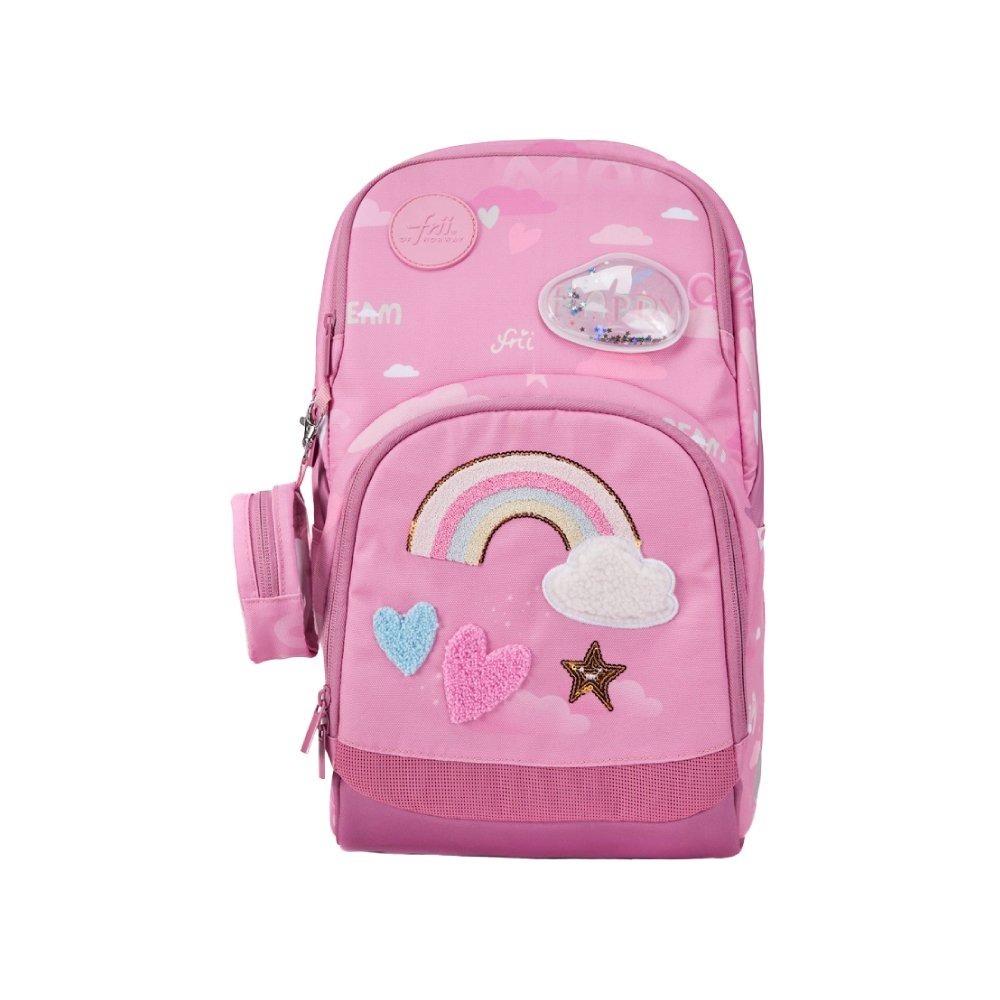 挪威Frii Easy 22L輕量護脊書包-開心粉