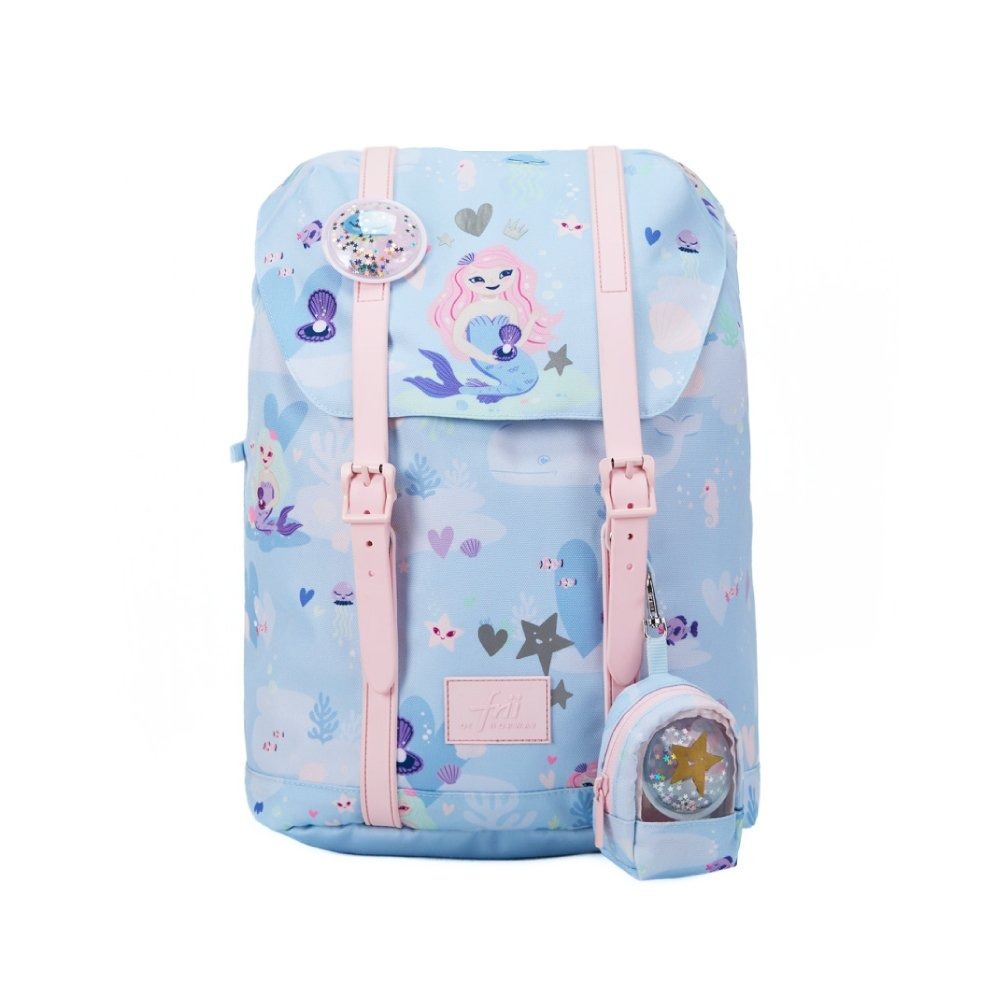 挪威Frii Retro 22L輕量護脊書包-美人魚