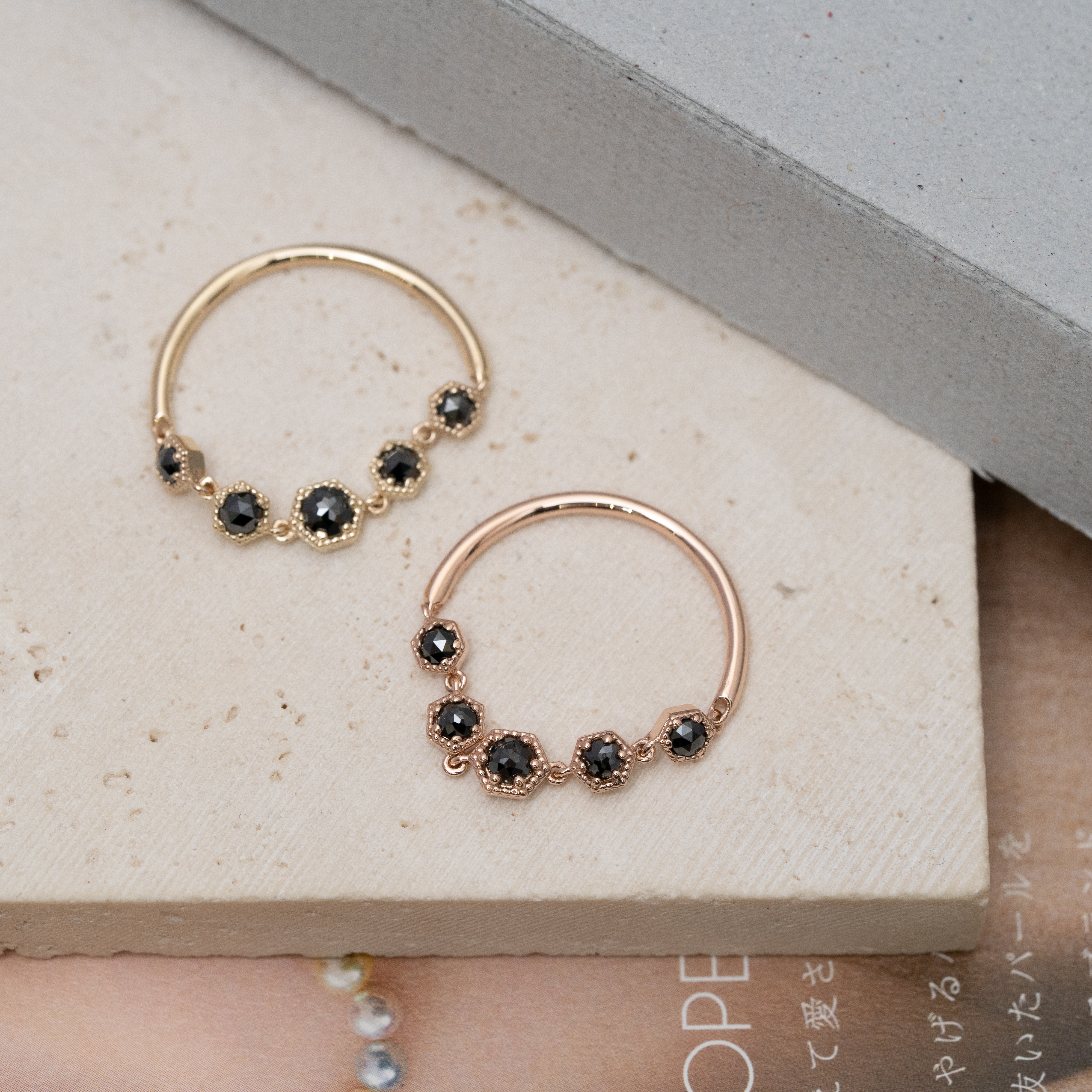 14kg301 (5連黑鑽石/綠鑽石) #17 自家款