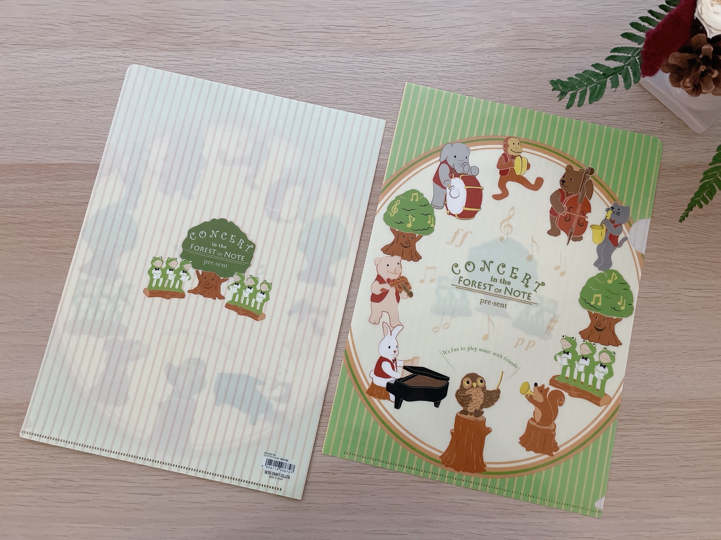 A4透明文件夾 - 音符森林