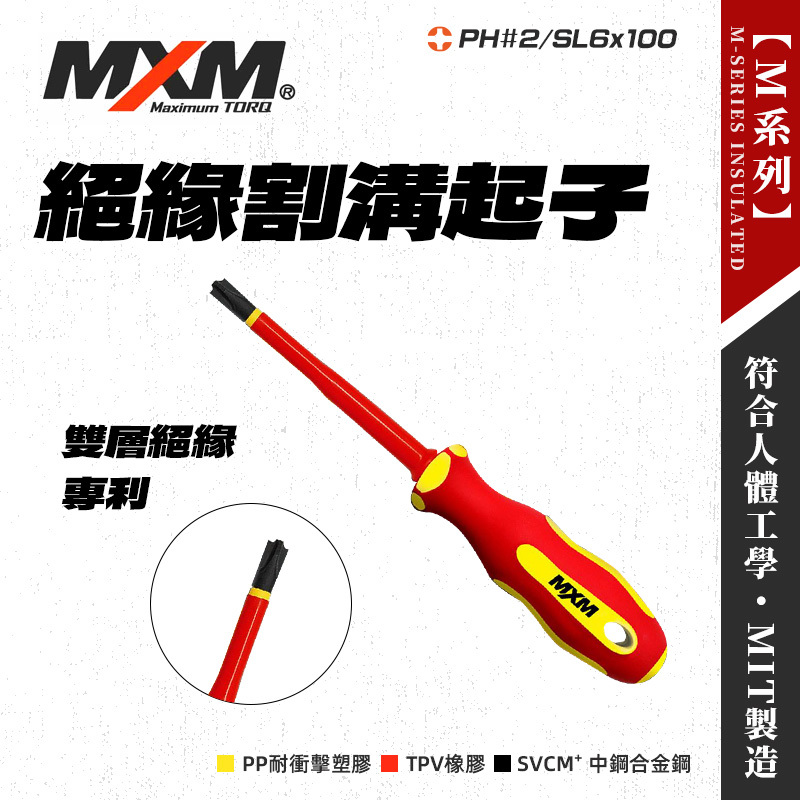 MXM M37204絕緣十字割溝起子