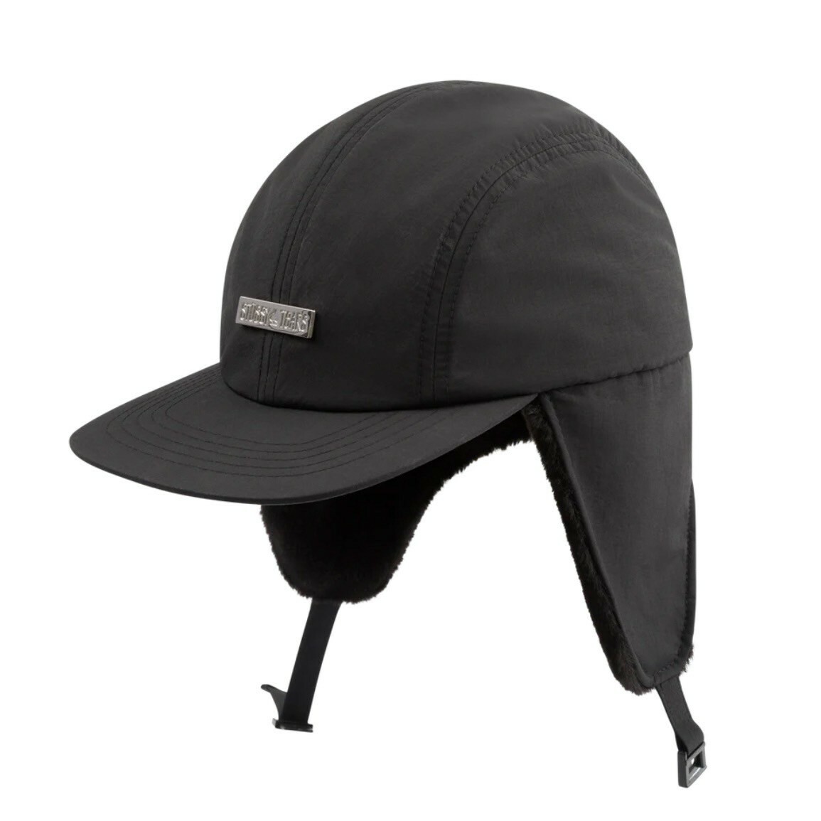 STUSSY x DENIM TEARS 聯名限定 金屬黑桃雙Logo 飛行帽 遮耳帽