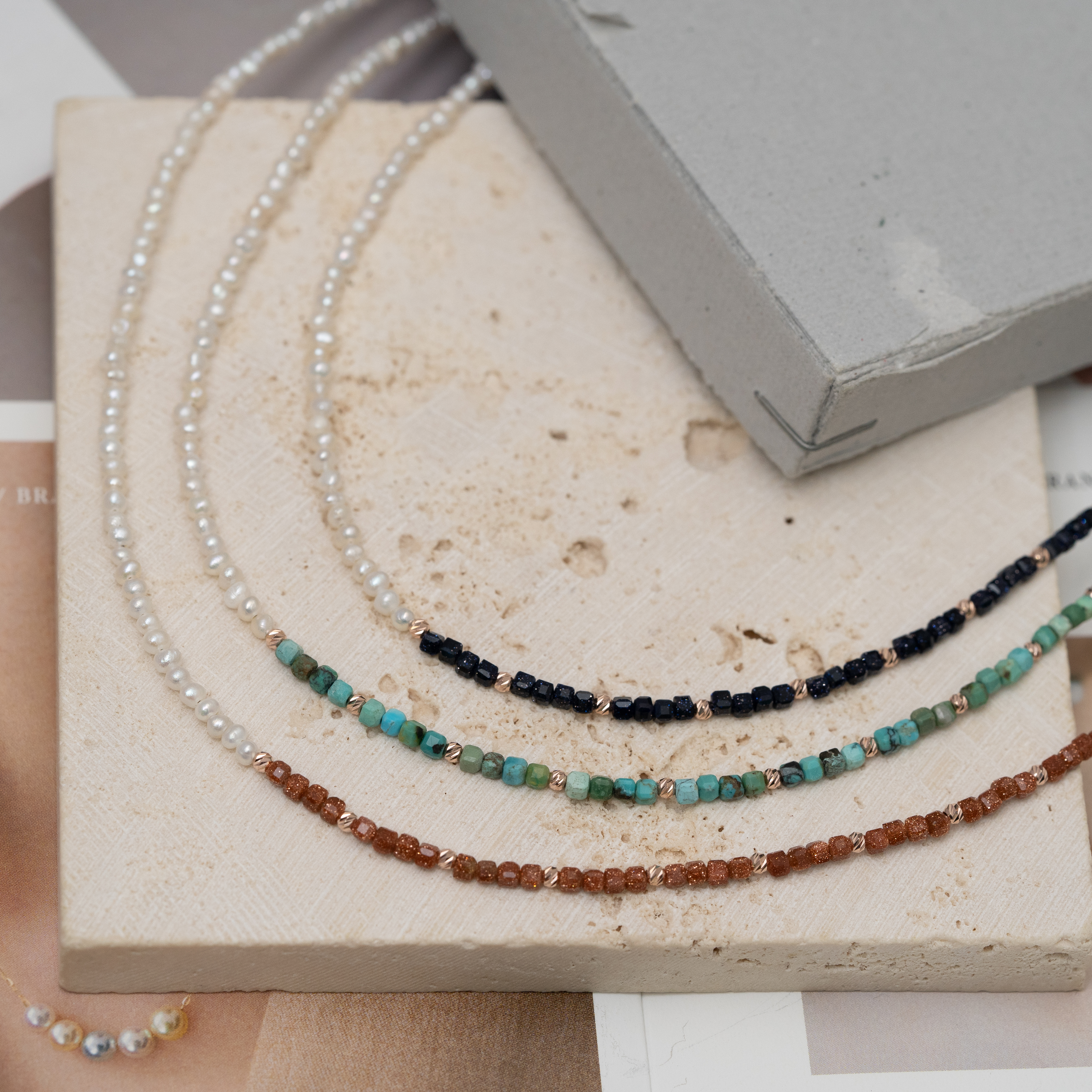 Svb70 (紫金沙石.金沙石.綠松石.珍珠）