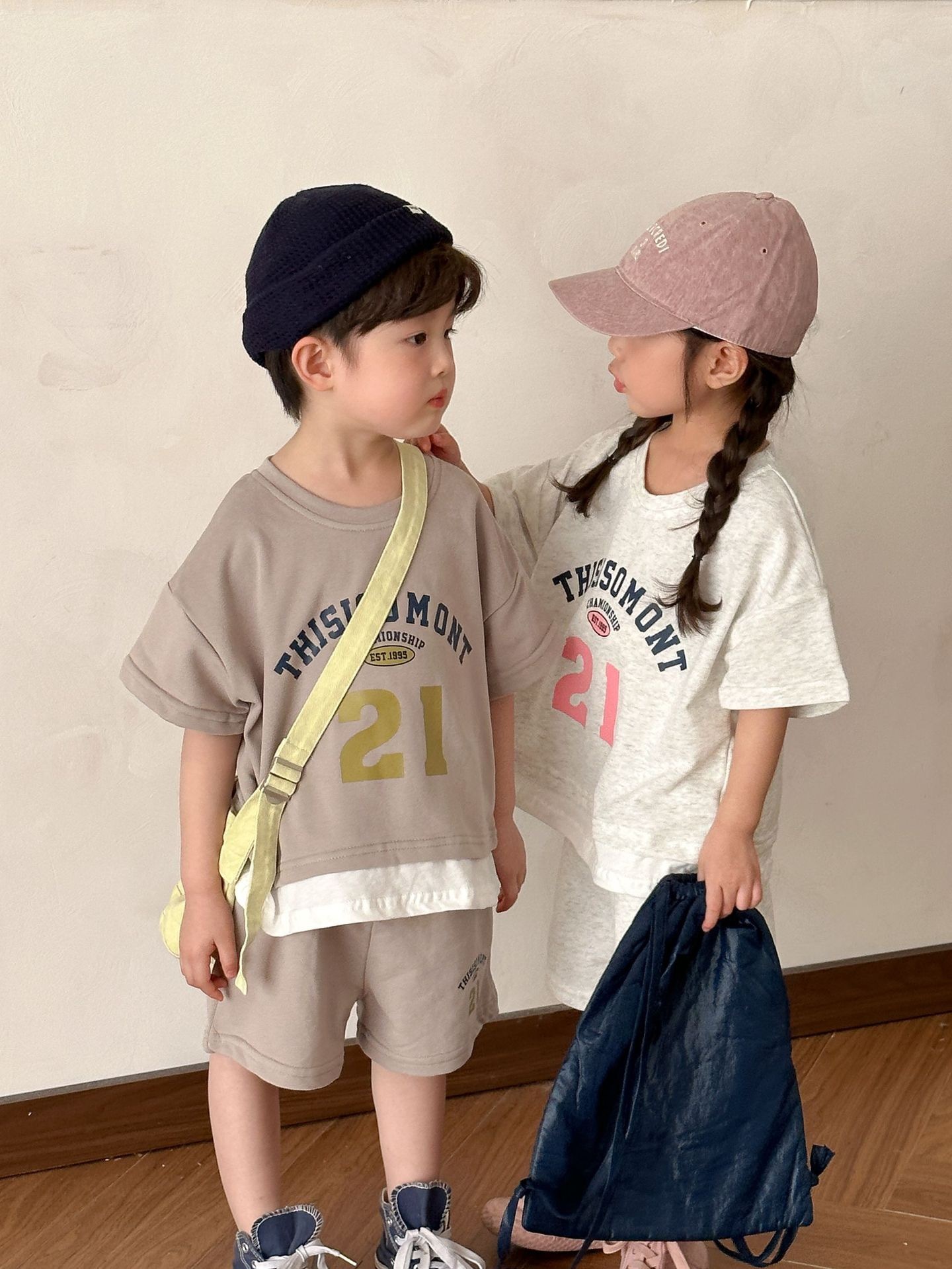 兄弟姐妹一起穿_21號假兩件套裝