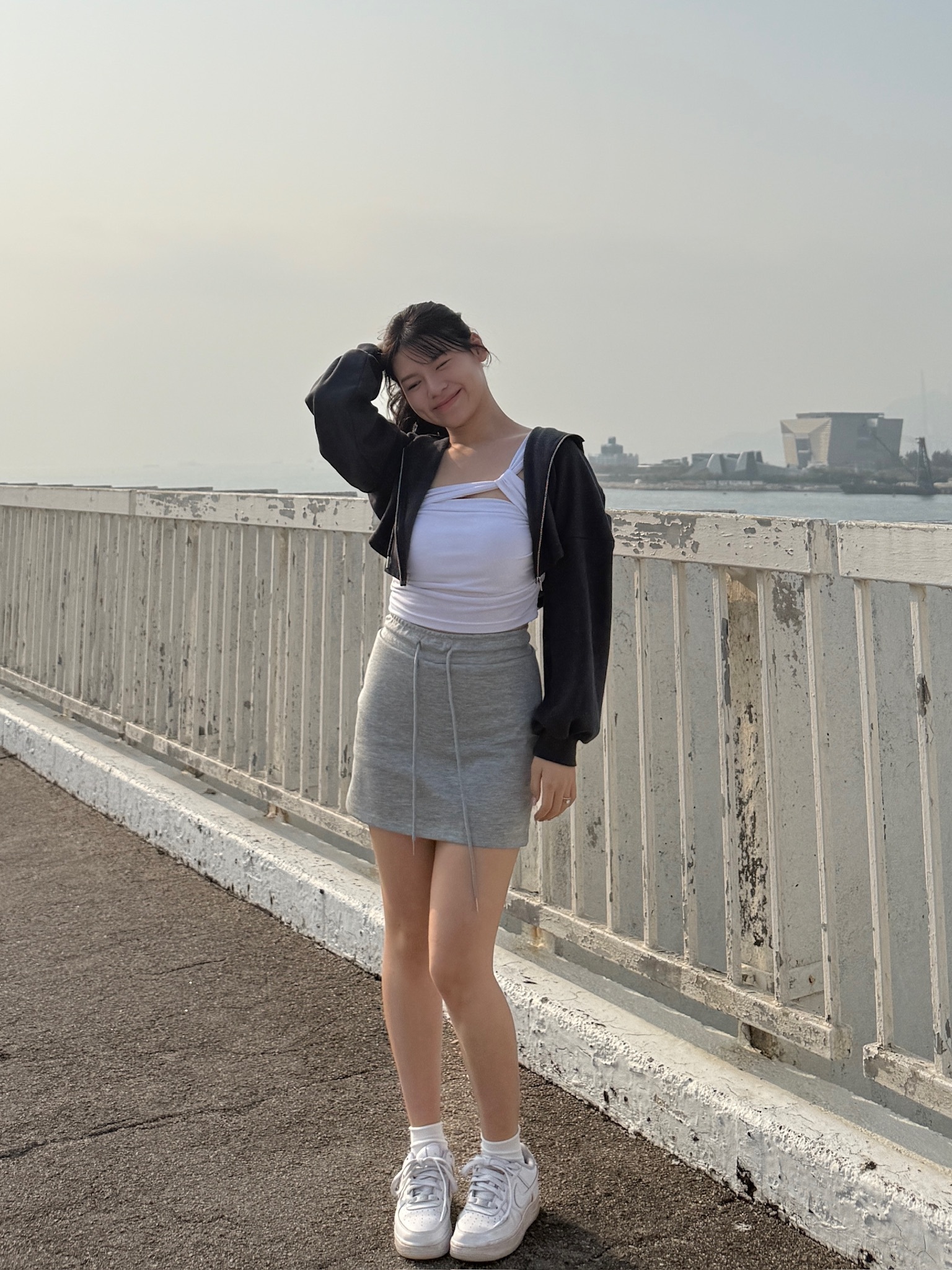 有打底～舒適之最！Day Day休閒大彈性短裙 // 兩色入