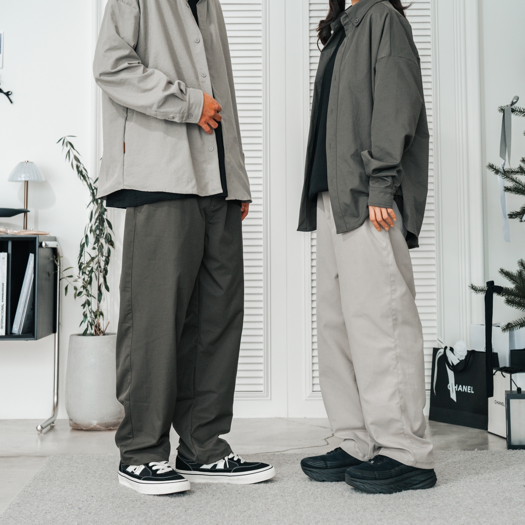 SBG 類棉感微彈微寬長褲 SB2024