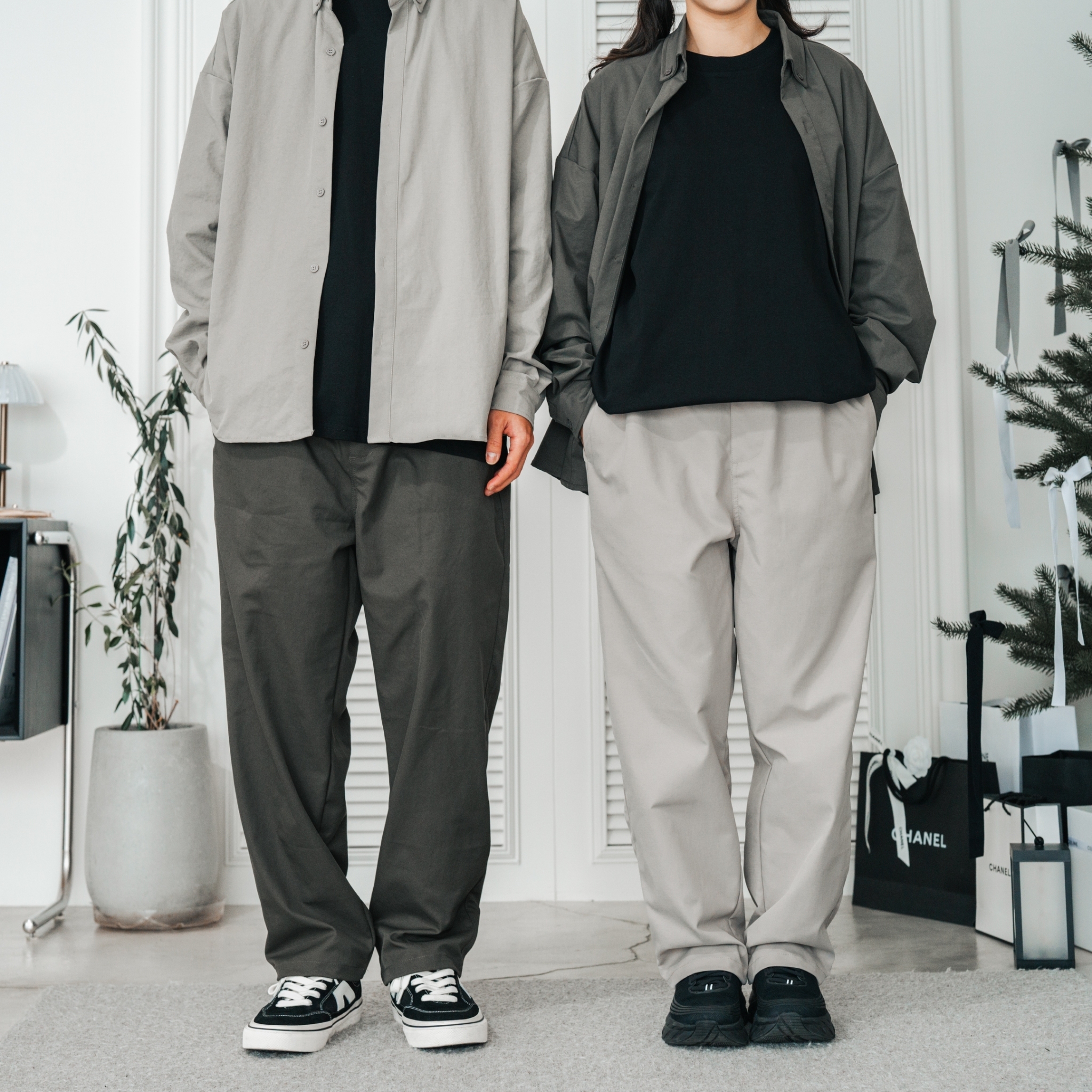 SBG 類棉感微彈微寬長褲 SB2024