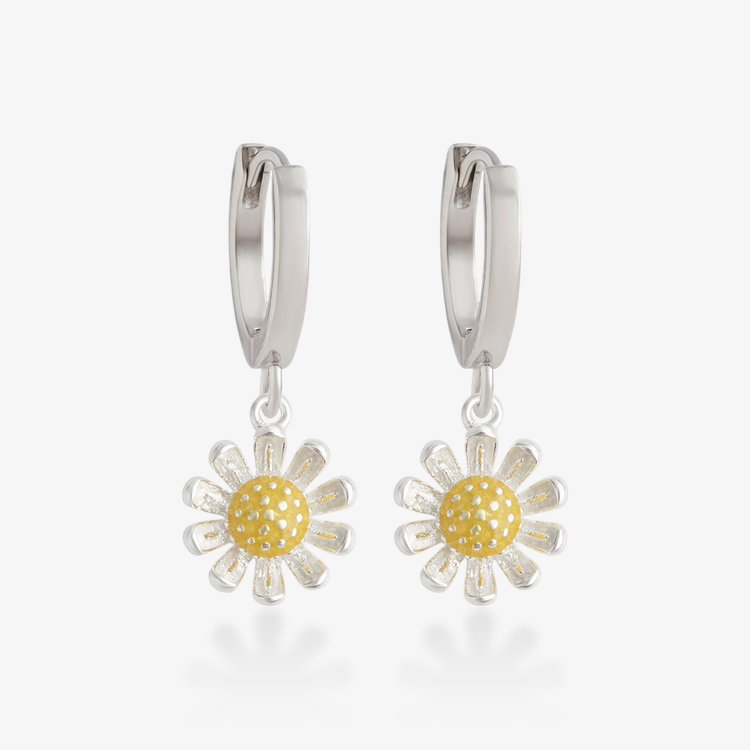 雛菊．吊飾耳環