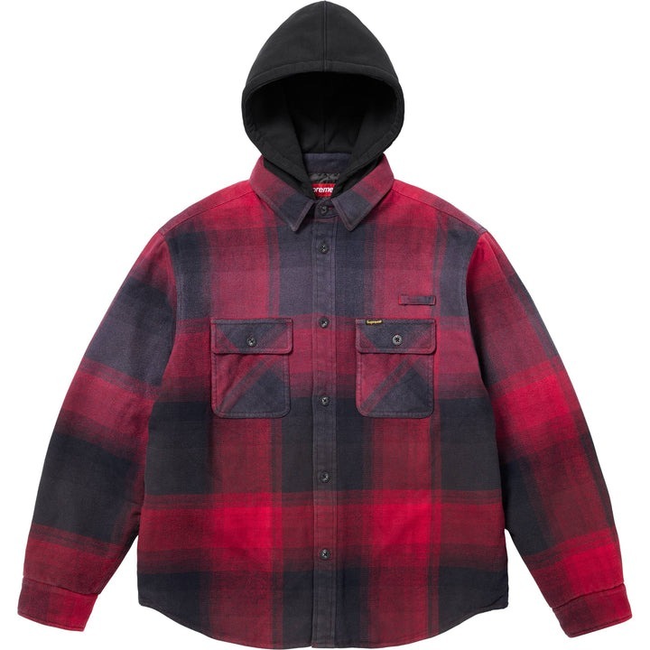 現貨┃Supreme 25SS Quilted Lined Hooded Flannel shirt  絎縫 連帽 法蘭絨襯衫