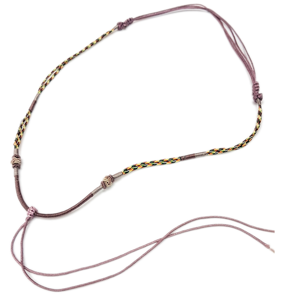 紅色五色線 中國結項鍊配件【十方】154375