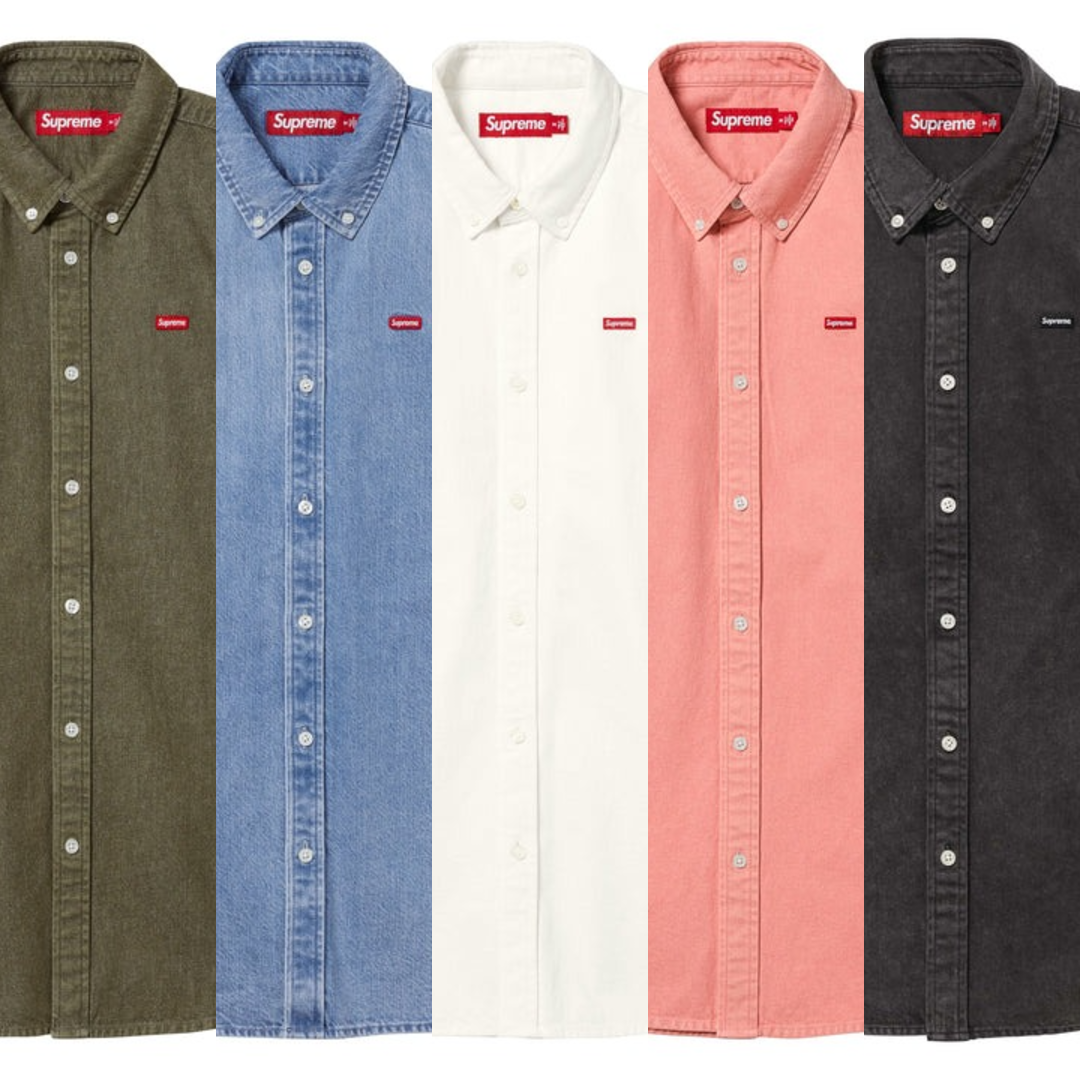 現貨┃Supreme 25SS small Box Denim shirt 牛仔 扣領 襯衫 長袖
