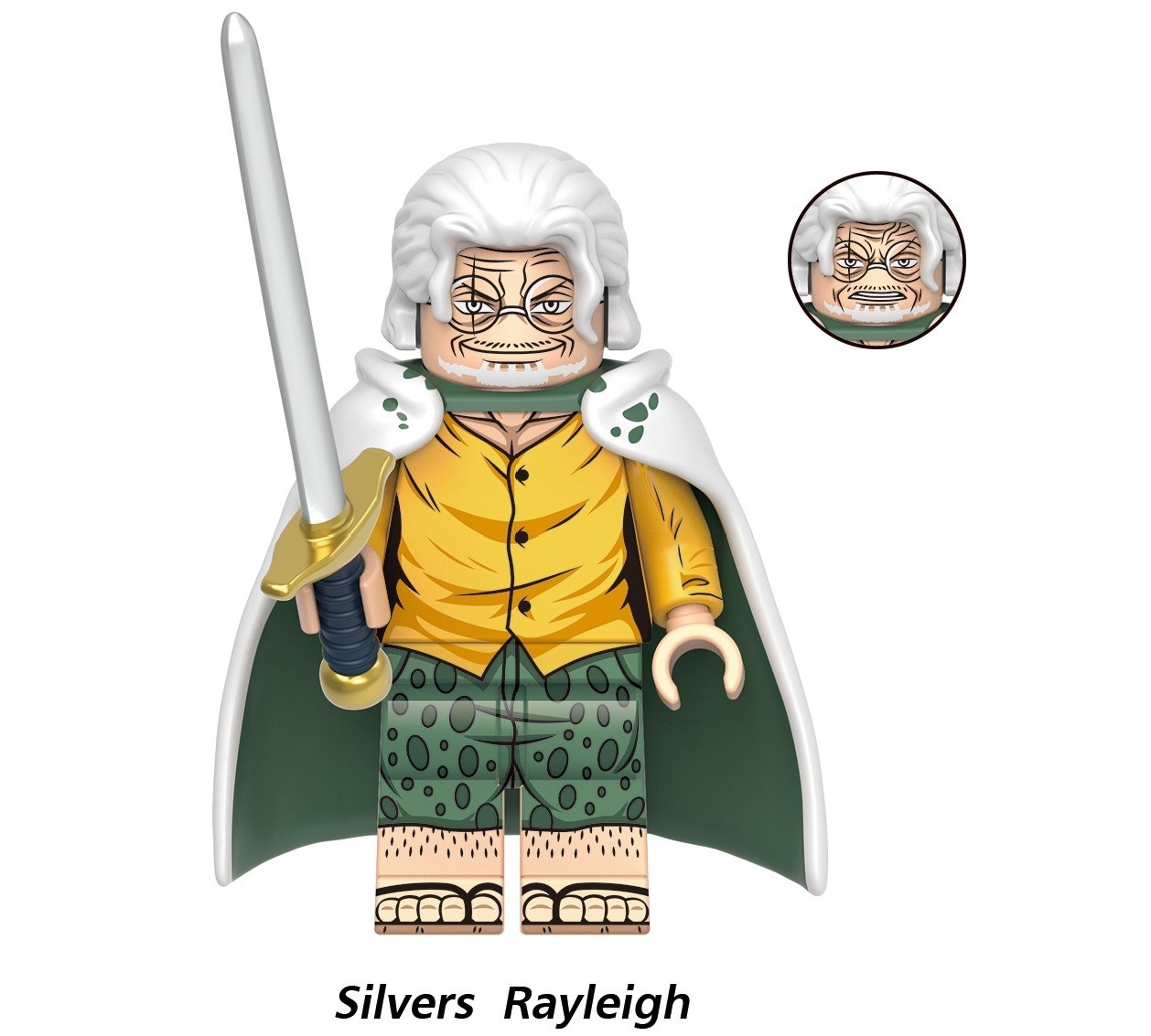 Silvers Rayleigh One Piece Minifigs fit Lego XH2075