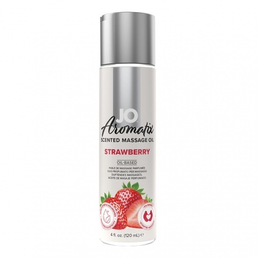 System Jo Strawberry Aromatix Massage Oil 120ml