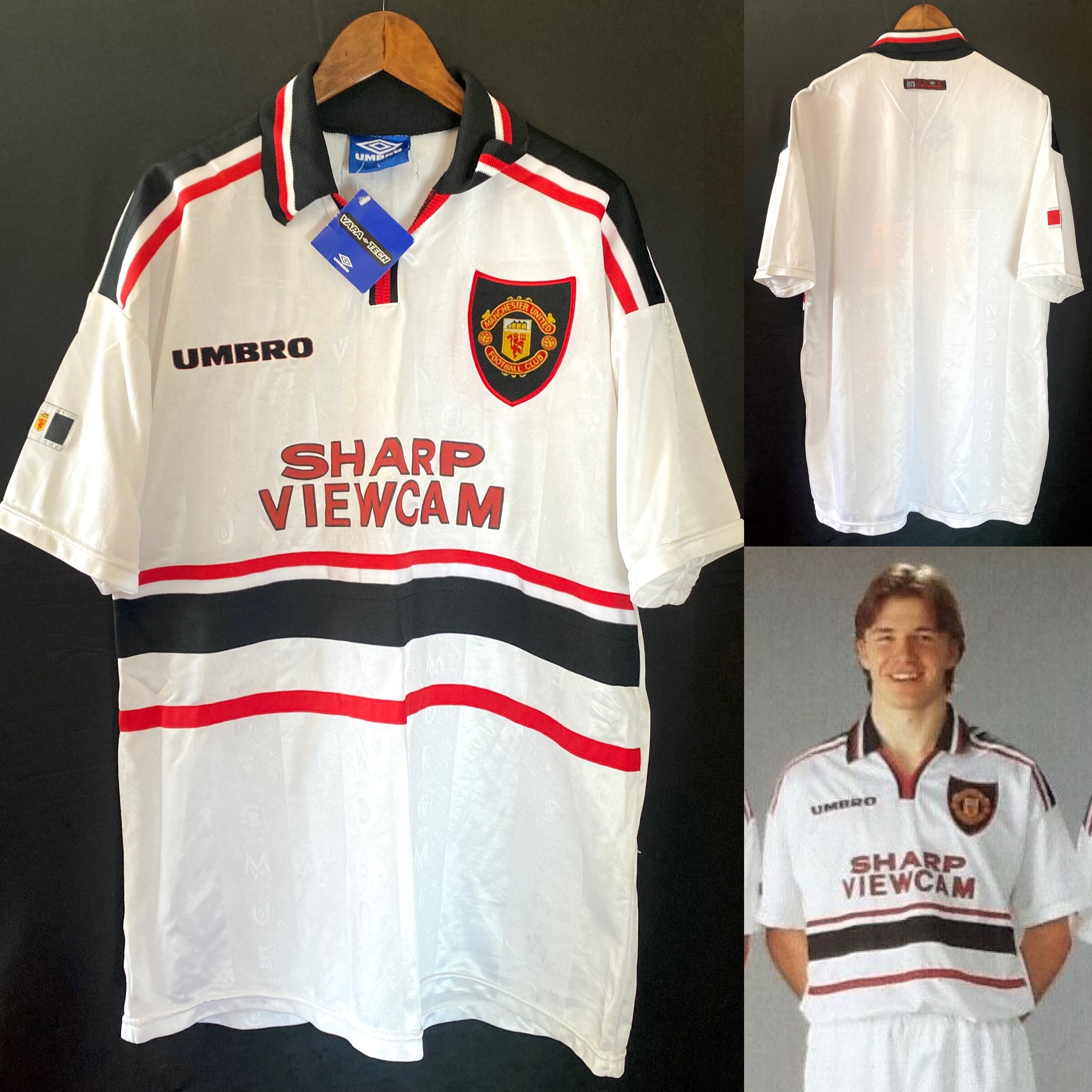 (全新有牌) 曼聯 1997-1998 Umbro 作客球衣