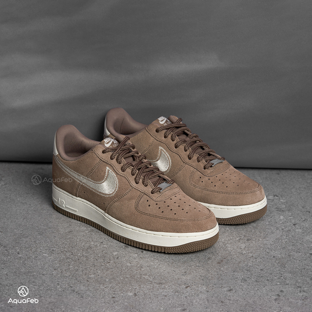 Nike Air Force 1'07 LV8 男 棕 麂皮 休閒 AF1 經典 運動 休閒鞋 HJ4465-200